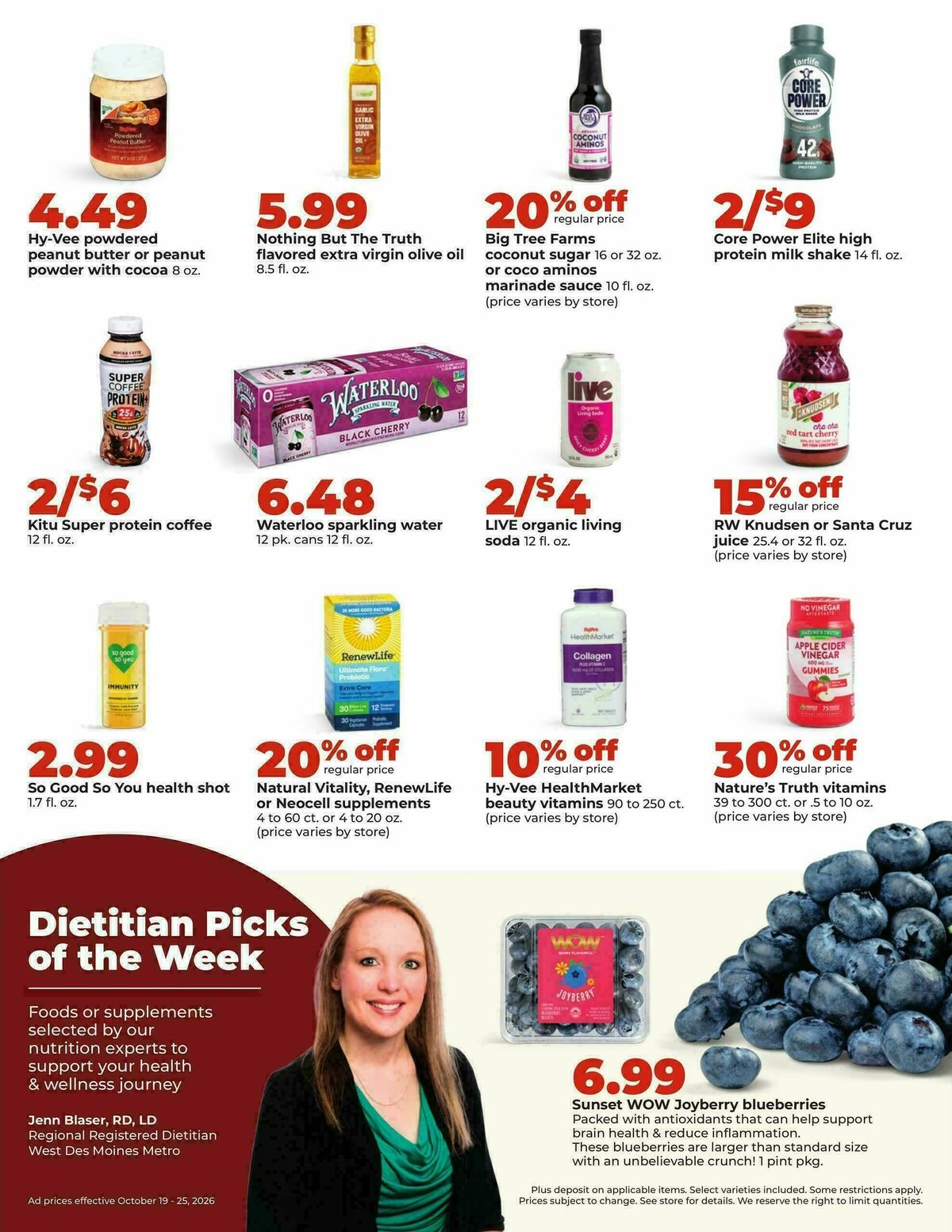 Hy-Vee Weekly Ad from October 19