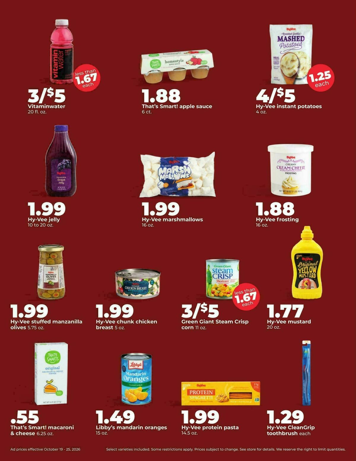 Hy-Vee Weekly Ad from October 19