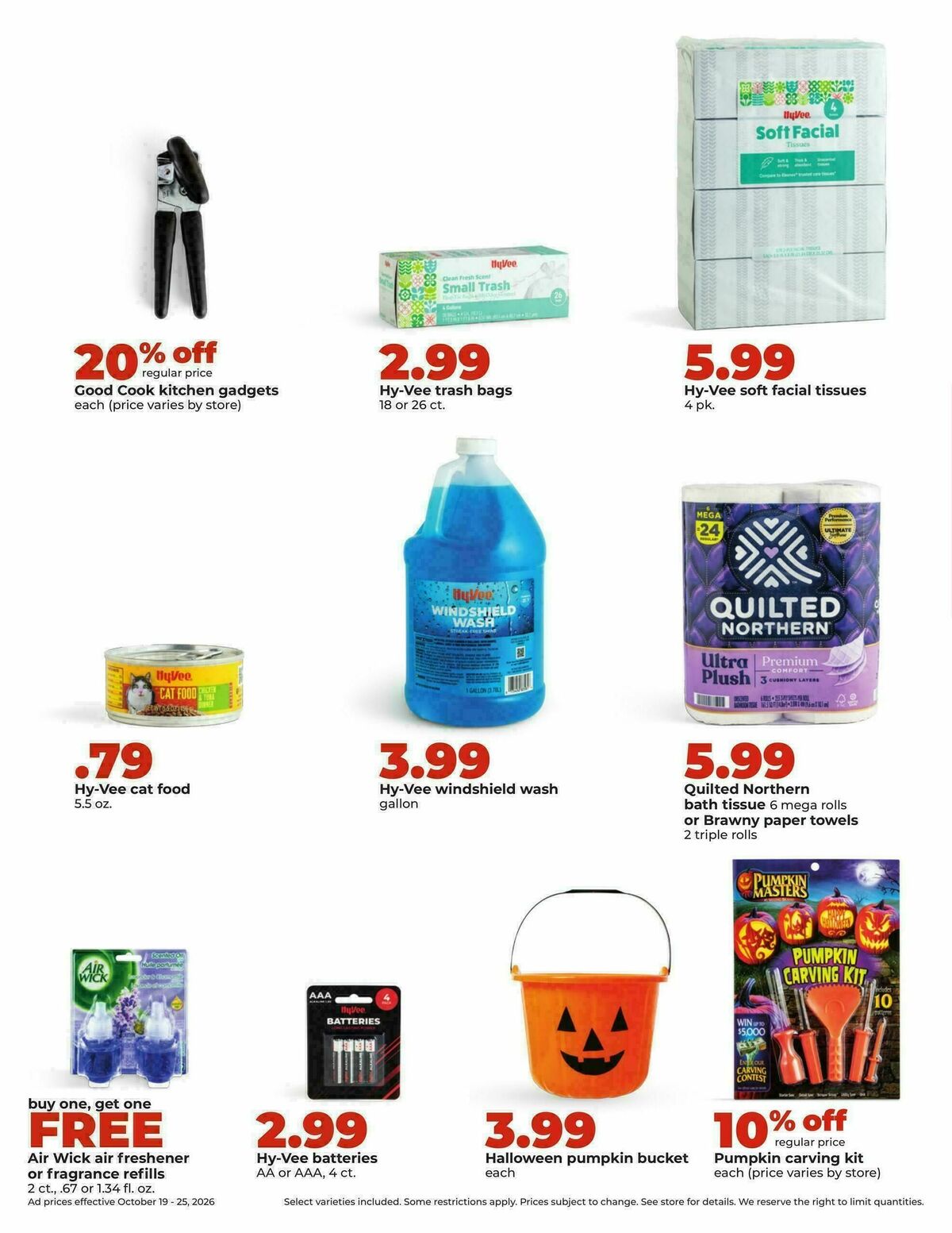 Hy-Vee Weekly Ad from October 19