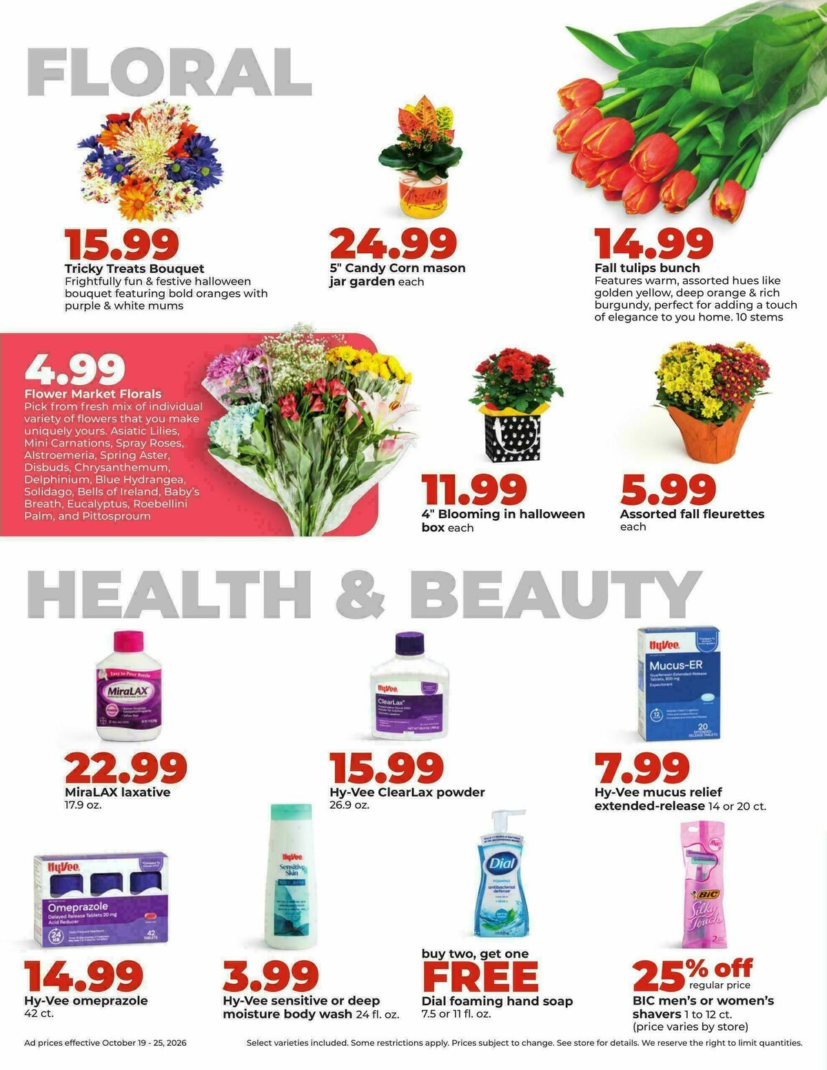 Hy-Vee Weekly Ad from October 19