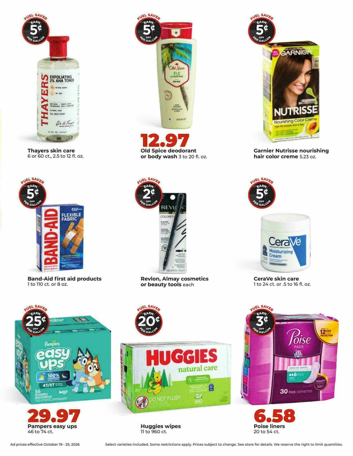 Hy-Vee Weekly Ad from October 19