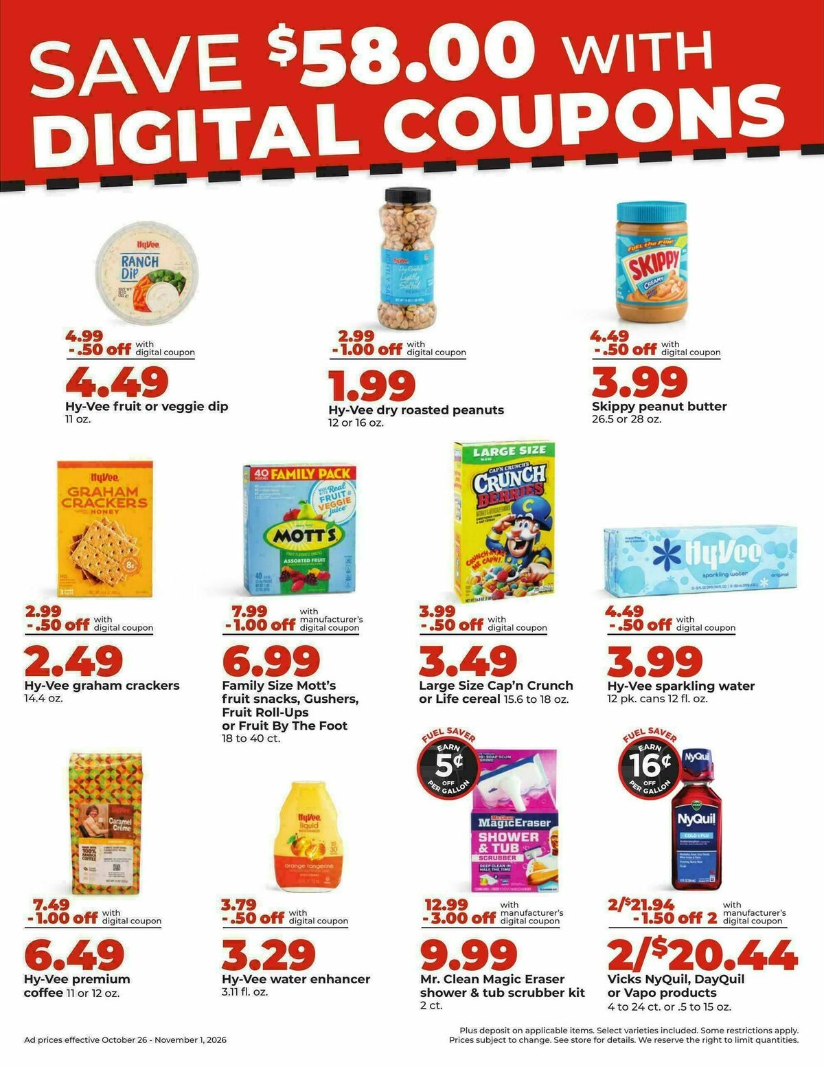 Hy-Vee Weekly Ad from October 26