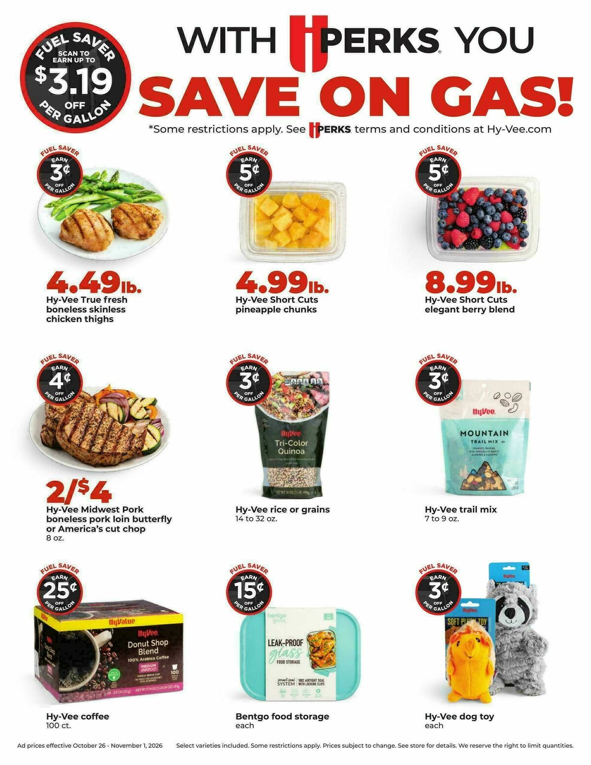Hy-Vee Weekly Ad from October 26