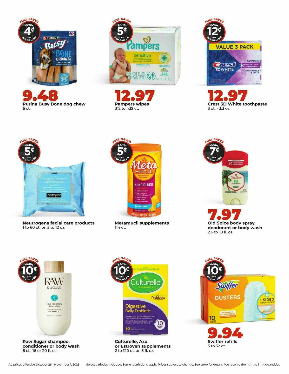 Hy-Vee Weekly Ad from October 26