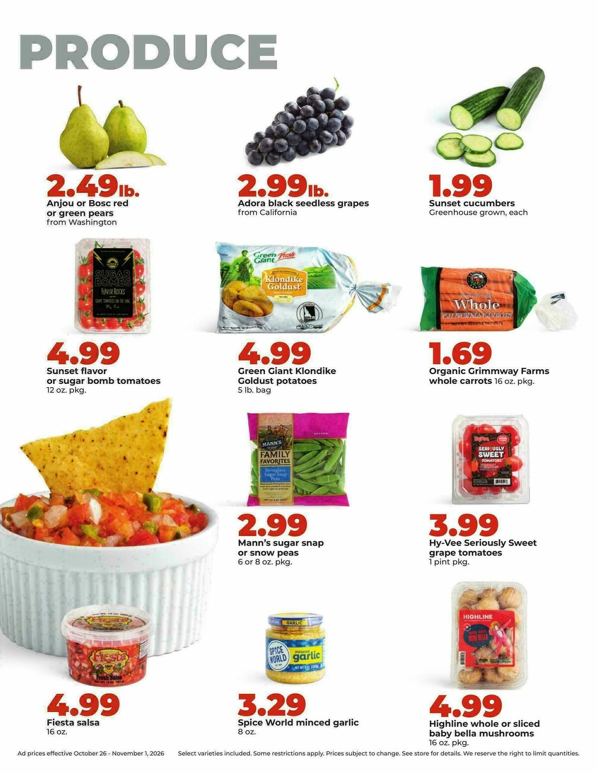Hy-Vee Weekly Ad from October 26