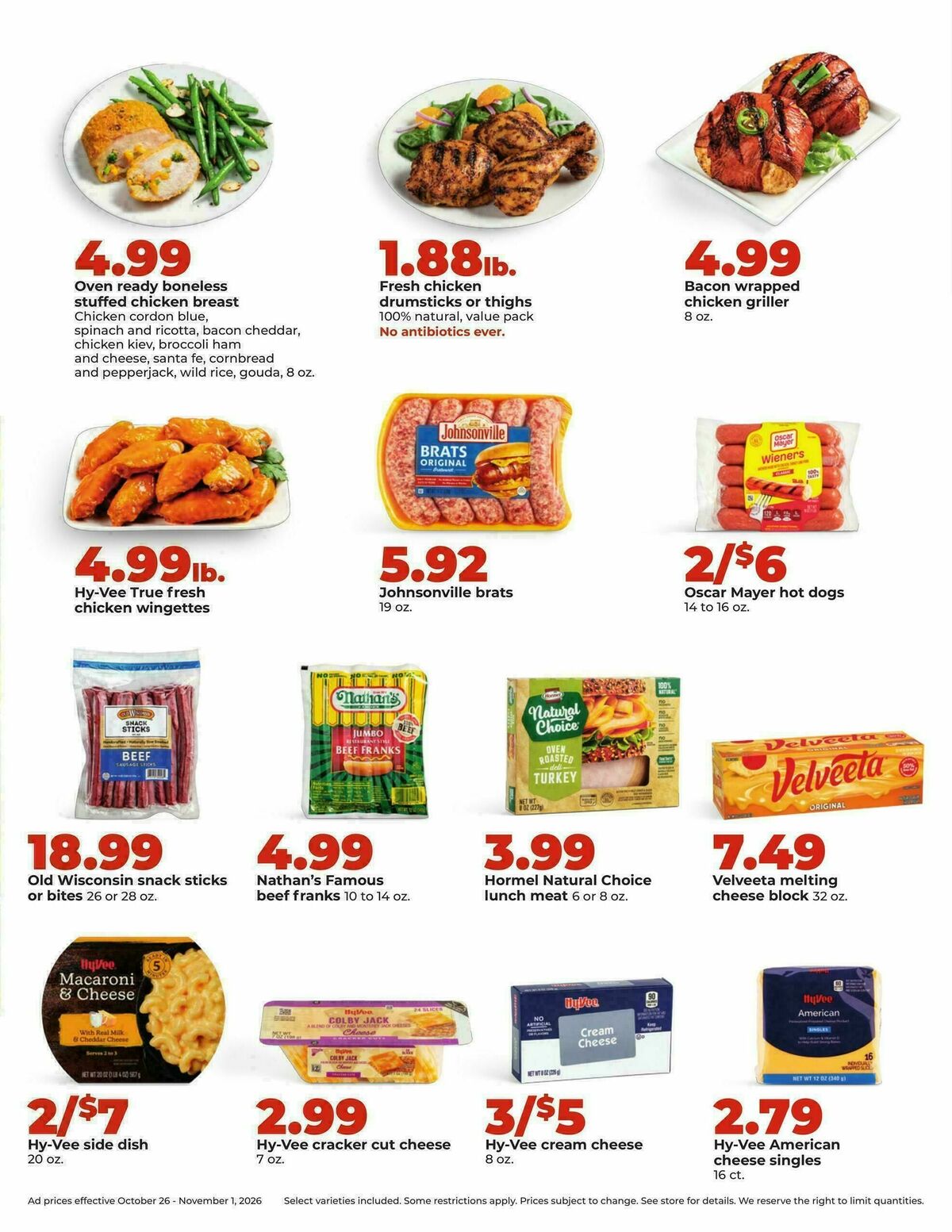Hy-Vee Weekly Ad from October 26