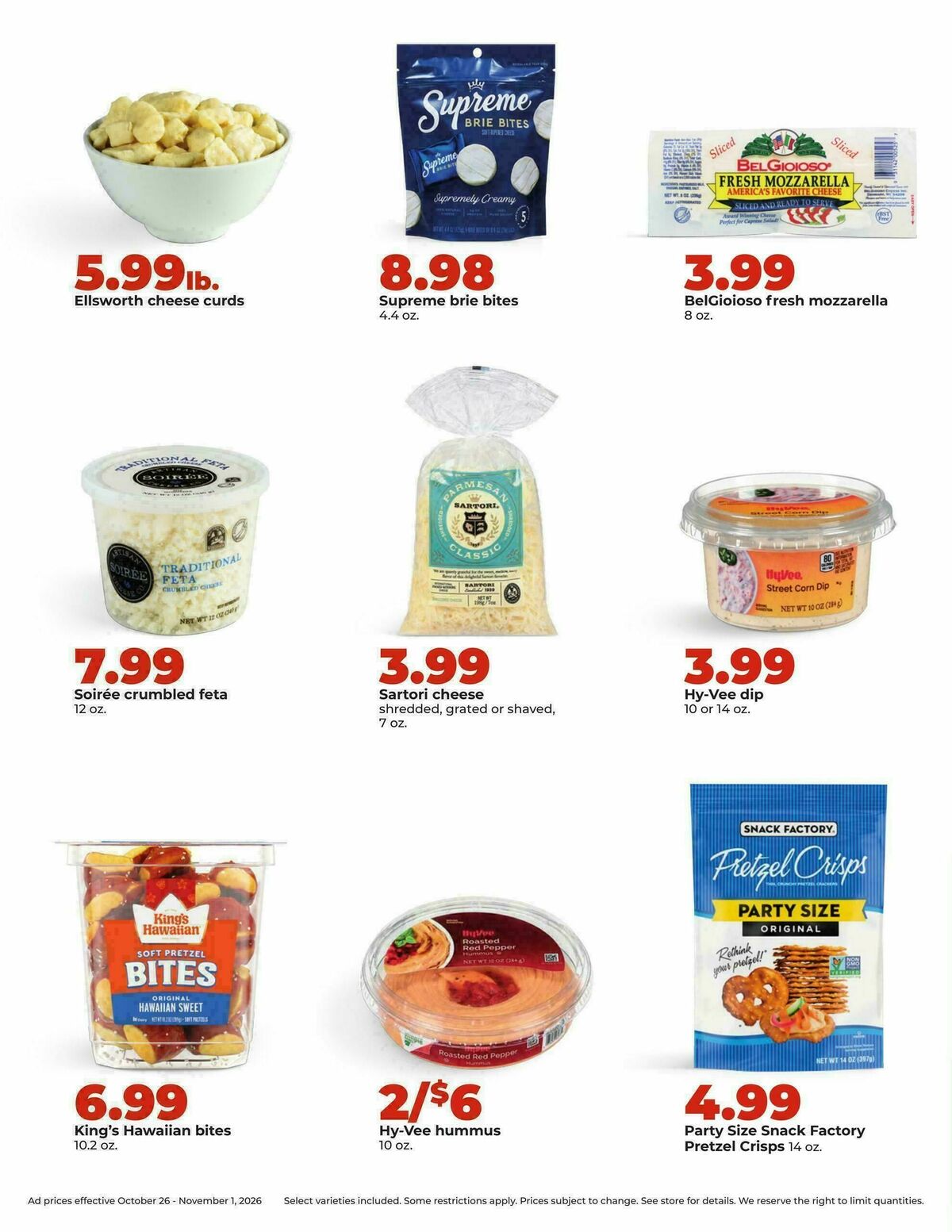 Hy-Vee Weekly Ad from October 26
