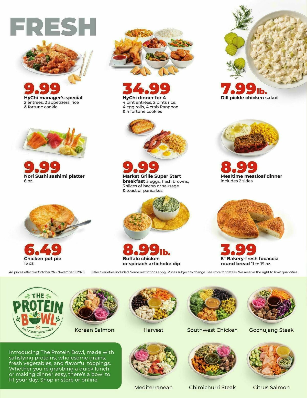 Hy-Vee Weekly Ad from October 26