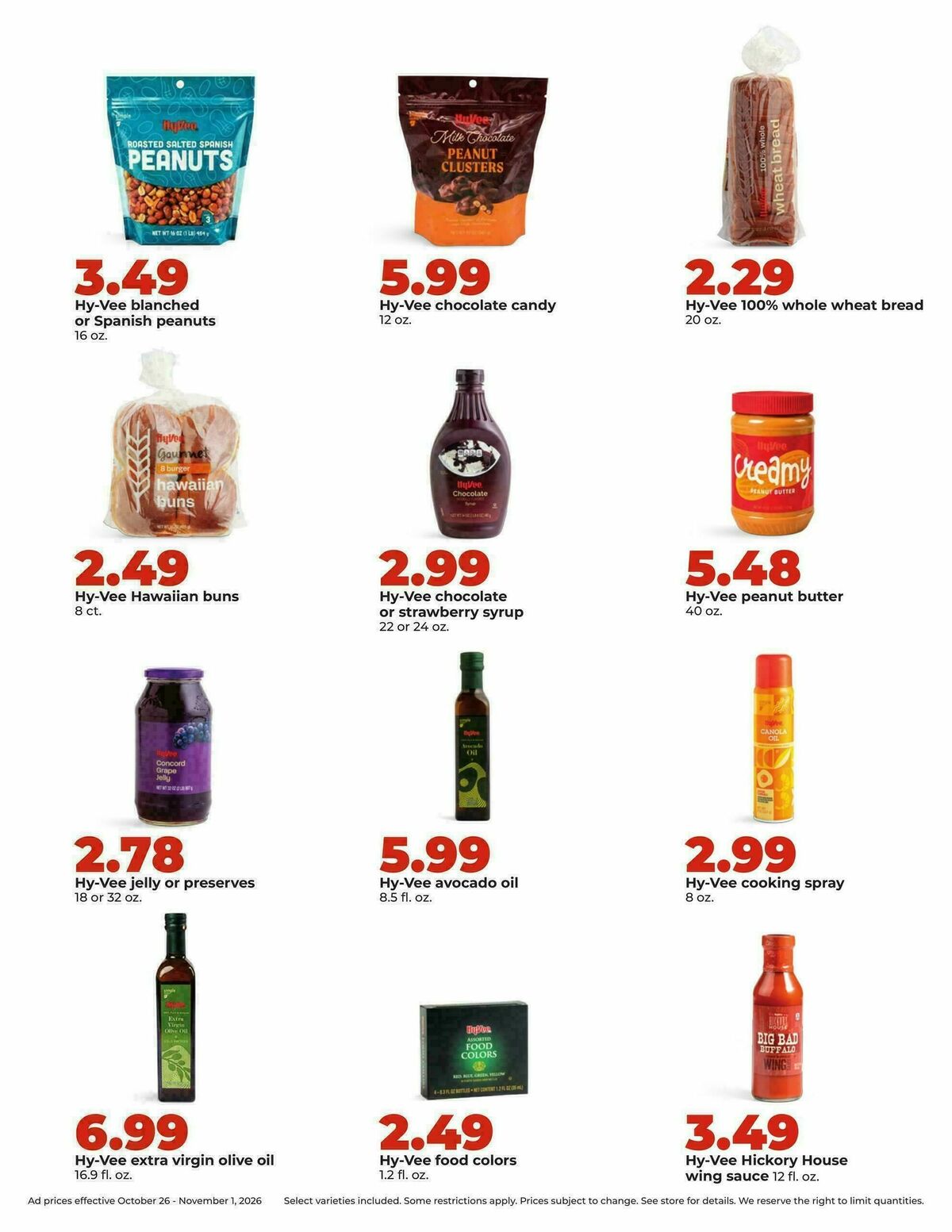 Hy-Vee Weekly Ad from October 26
