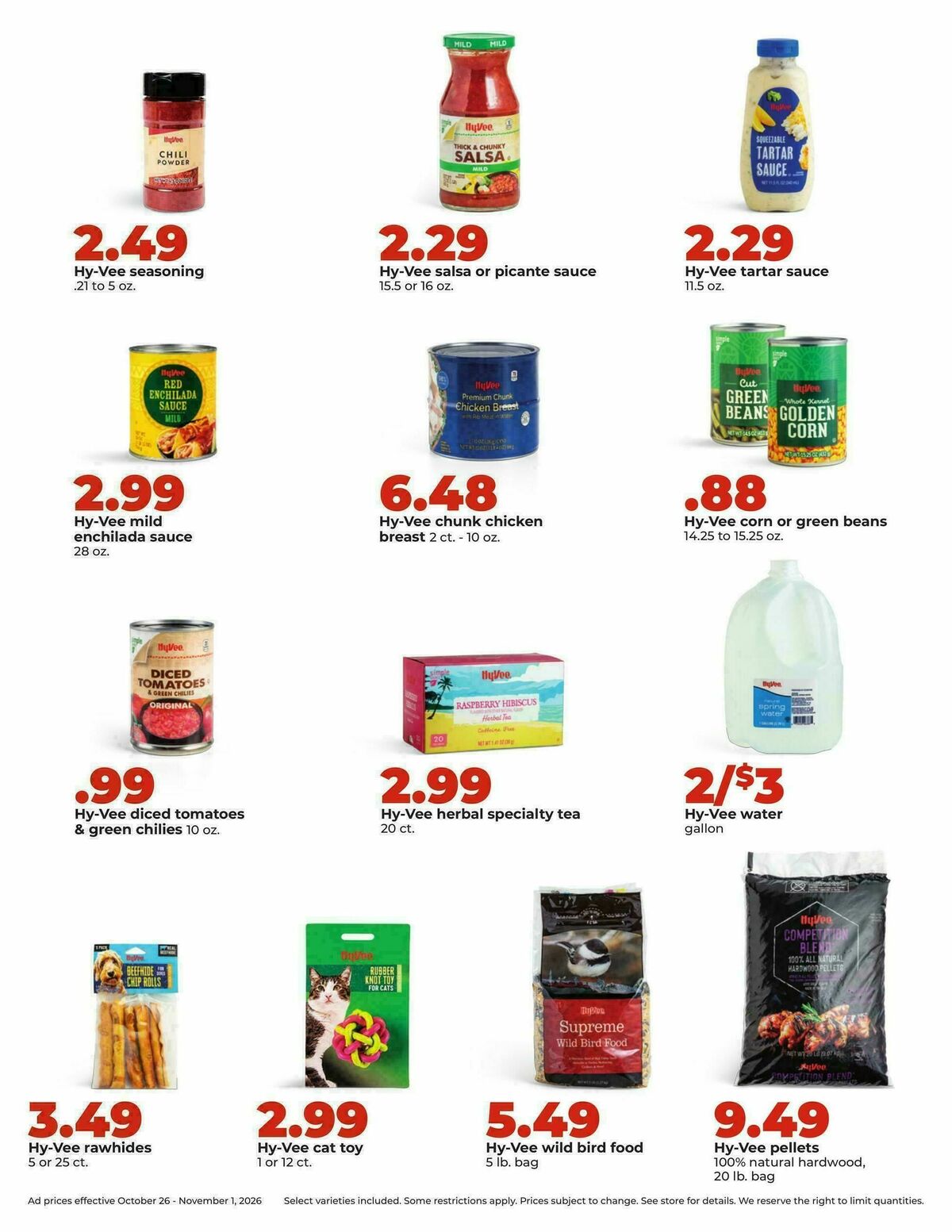 Hy-Vee Weekly Ad from October 26