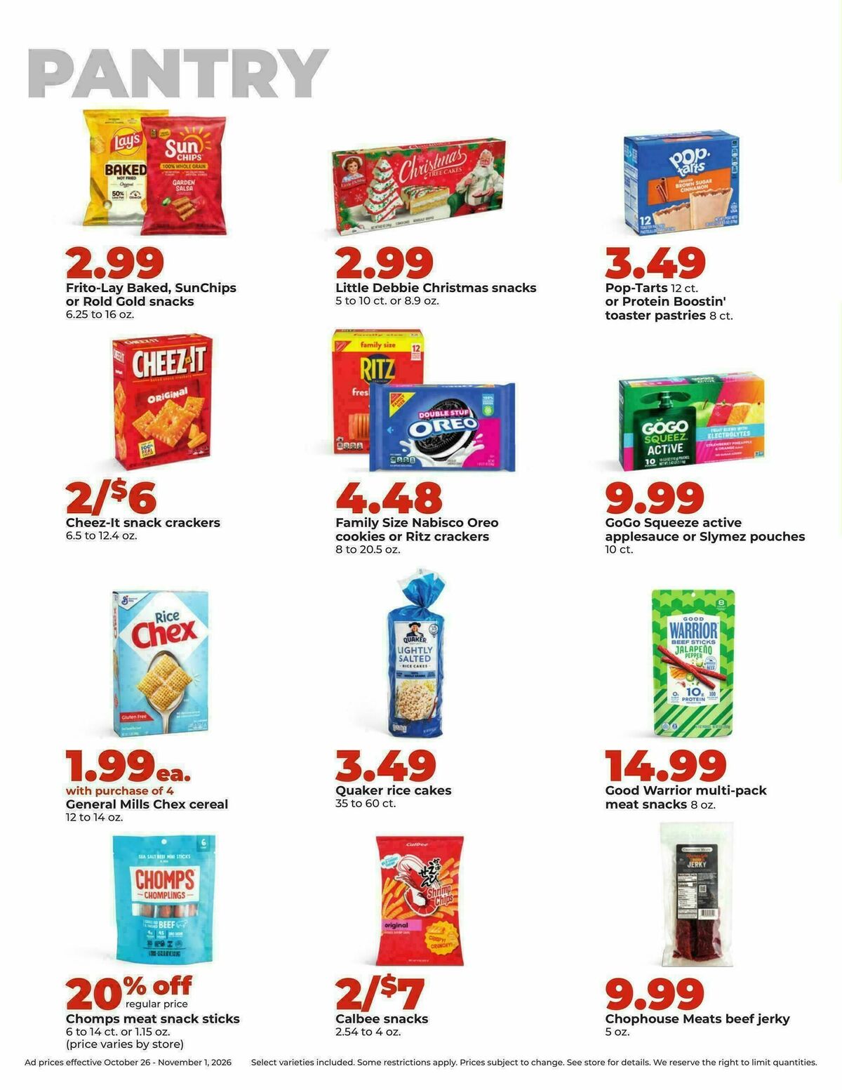 Hy-Vee Weekly Ad from October 26