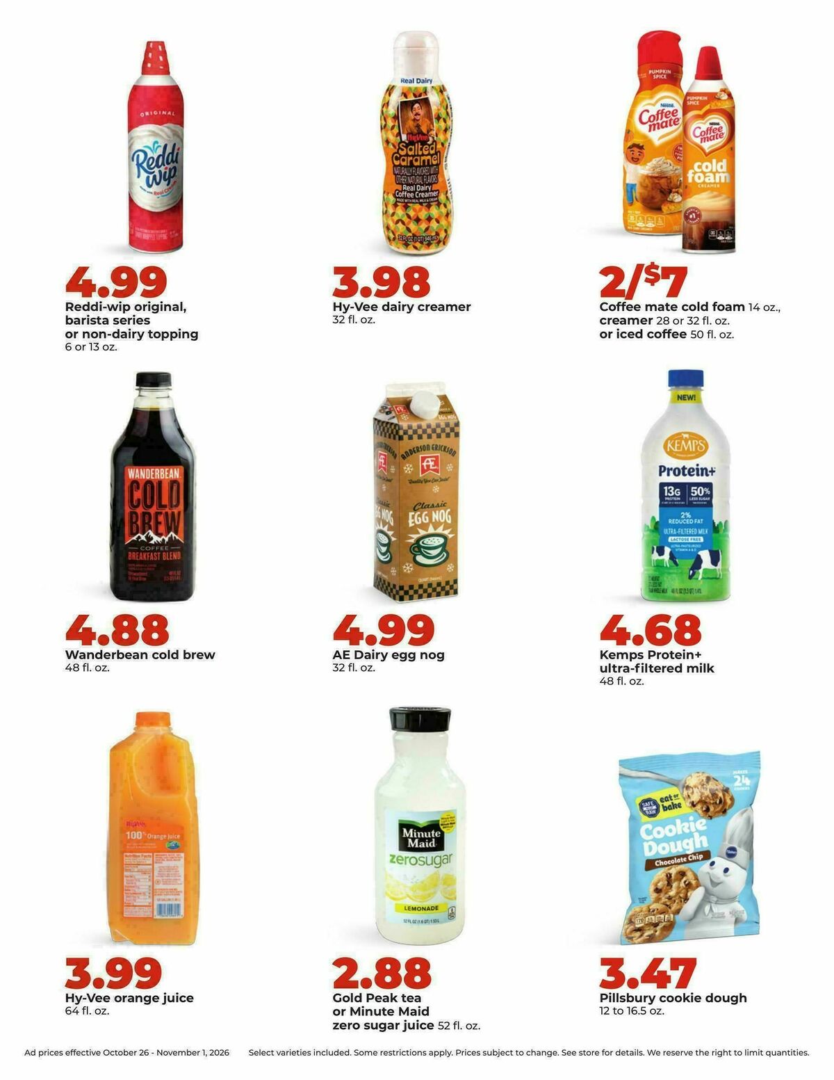 Hy-Vee Weekly Ad from October 26