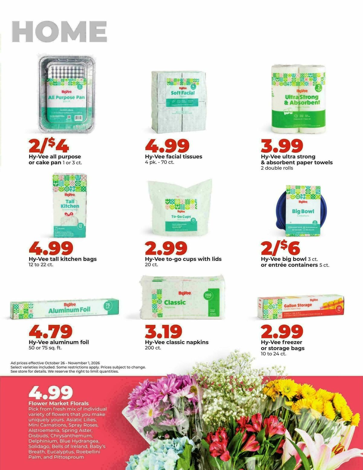 Hy-Vee Weekly Ad from October 26