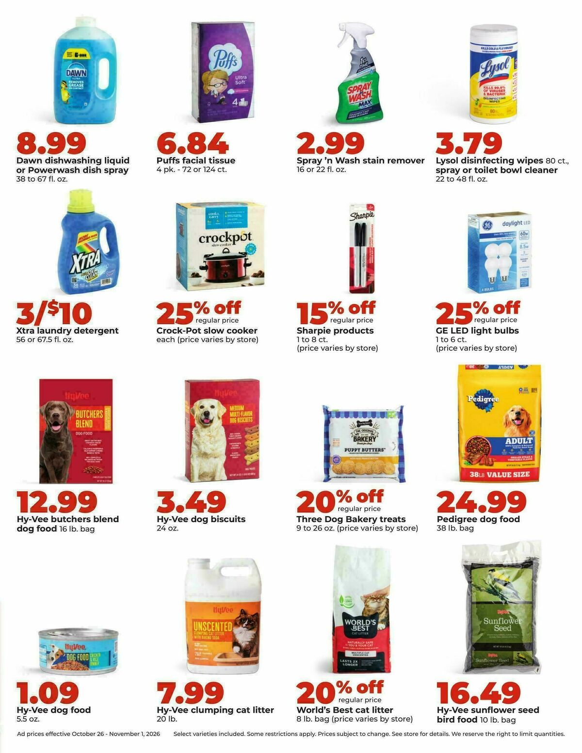 Hy-Vee Weekly Ad from October 26