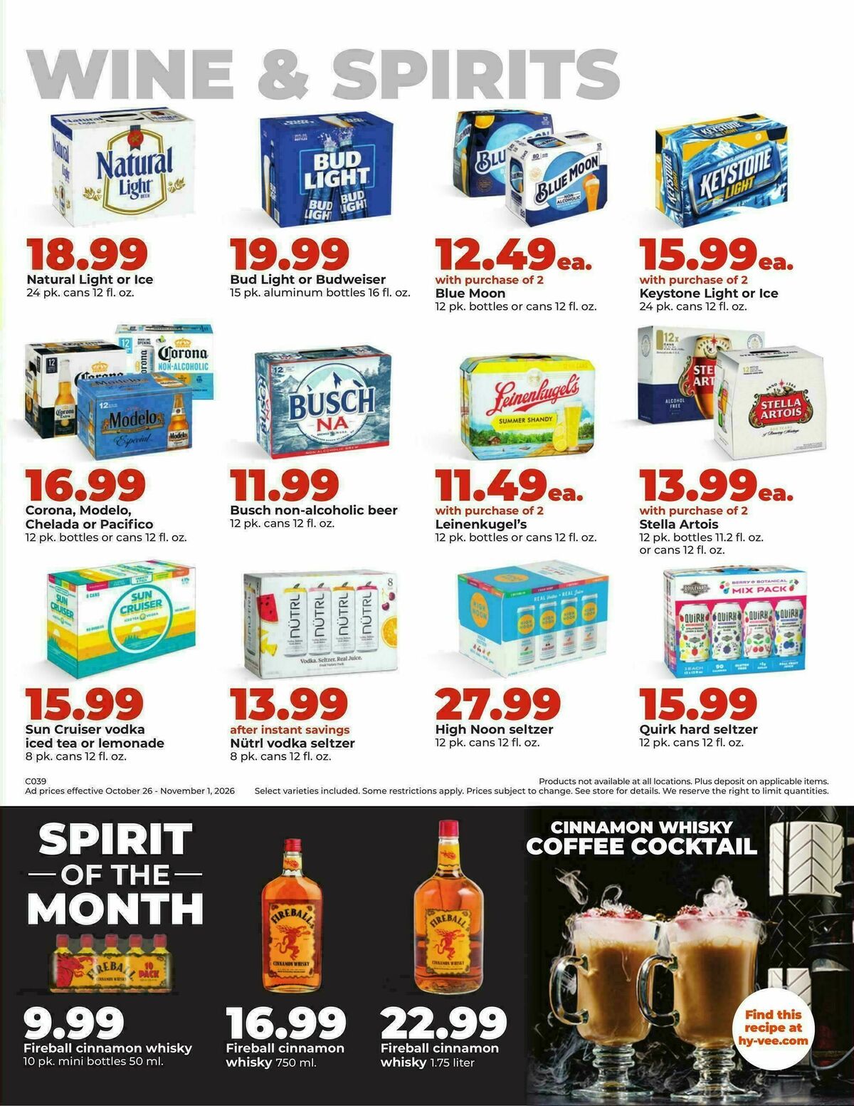 Hy-Vee Weekly Ad from October 26