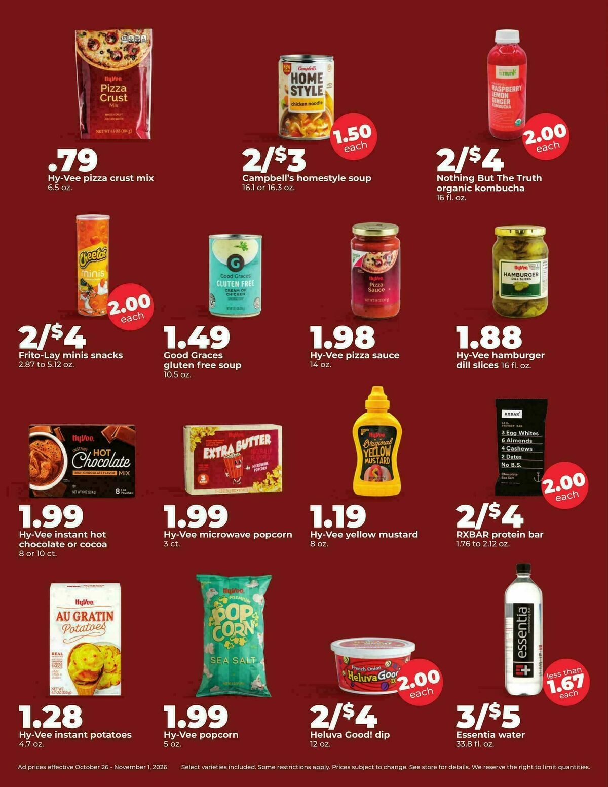 Hy-Vee Weekly Ad from October 26