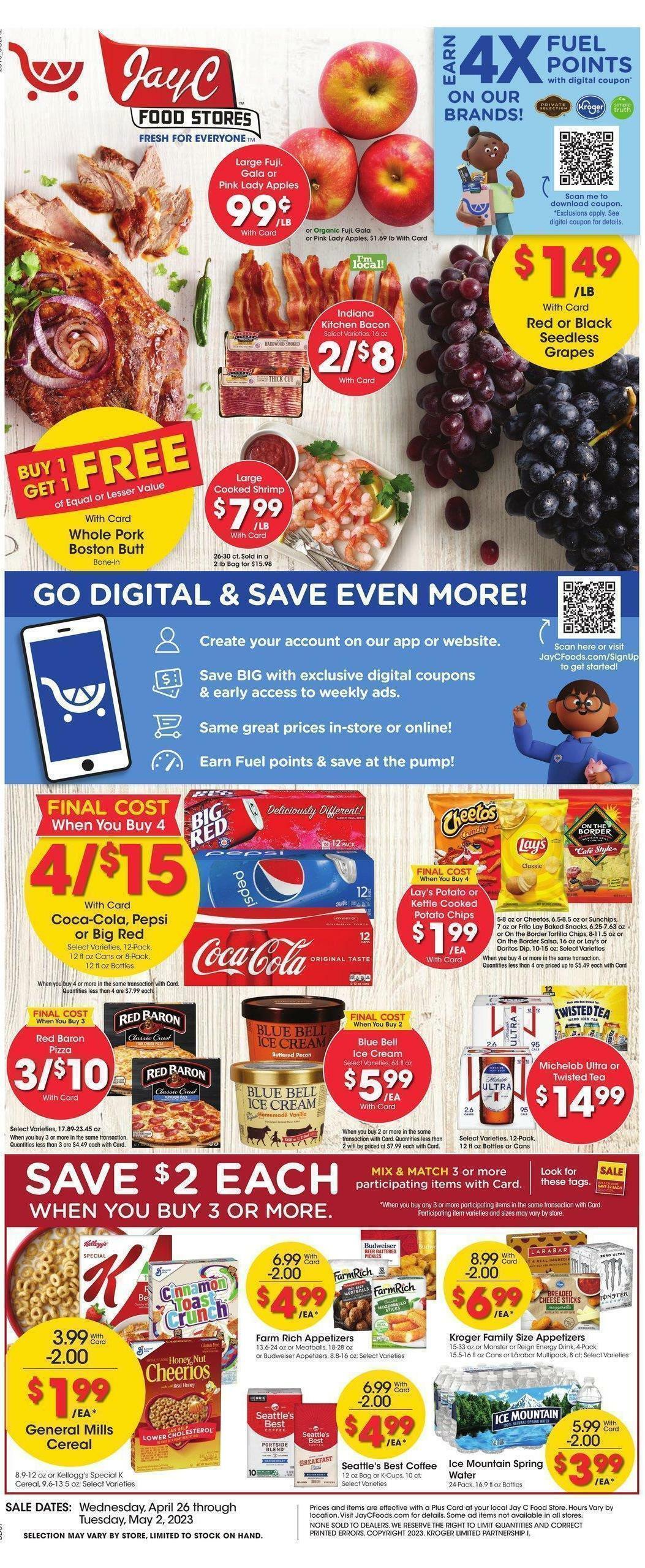 Jay C Food Weekly Ad from April 26