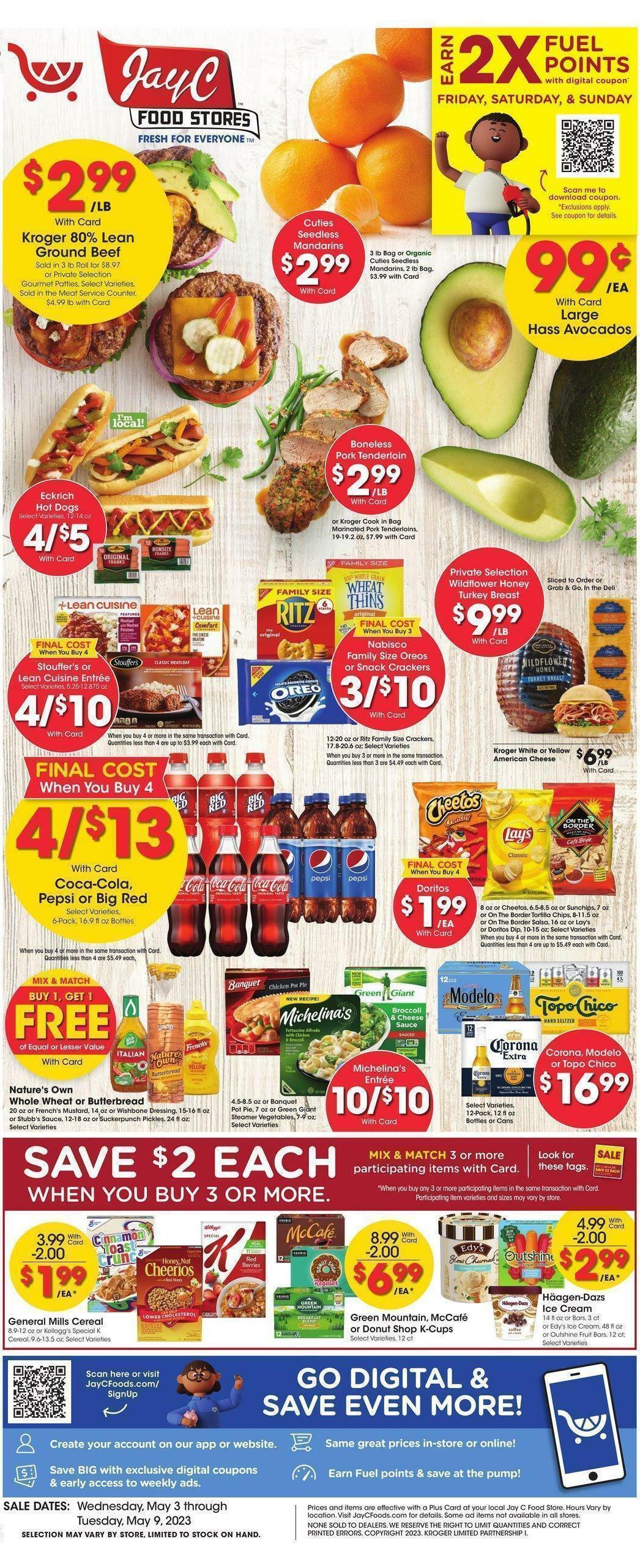 Jay C Food Weekly Ad from May 3