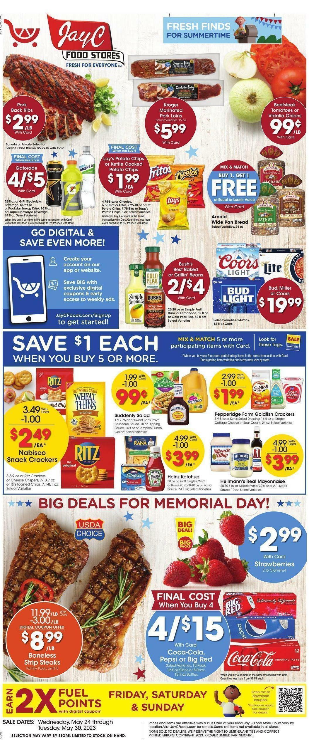 Jay C Food Weekly Ad from May 24