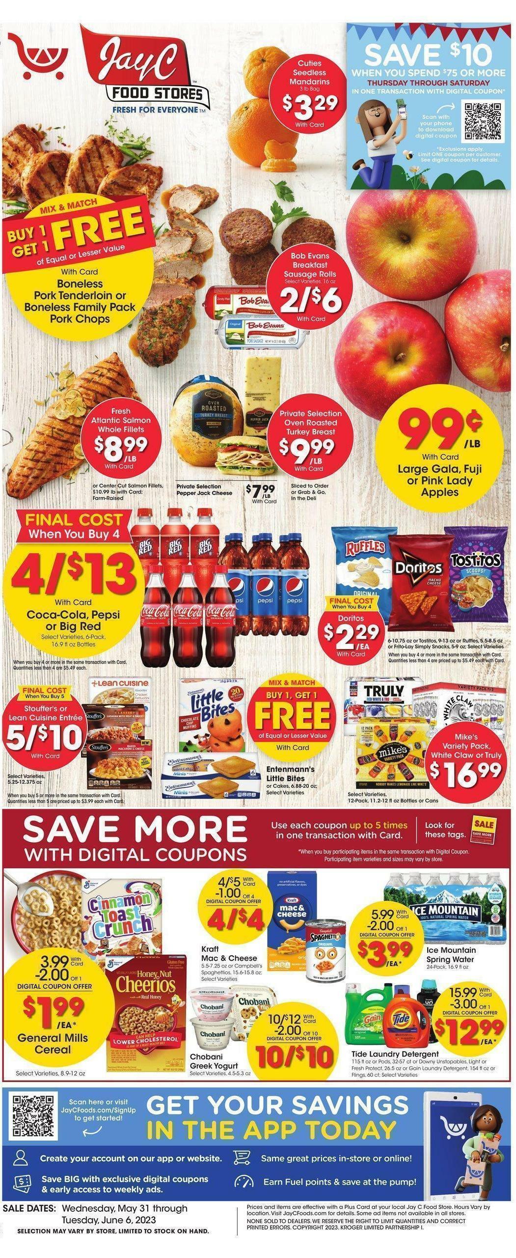 Jay C Food Weekly Ad from May 31