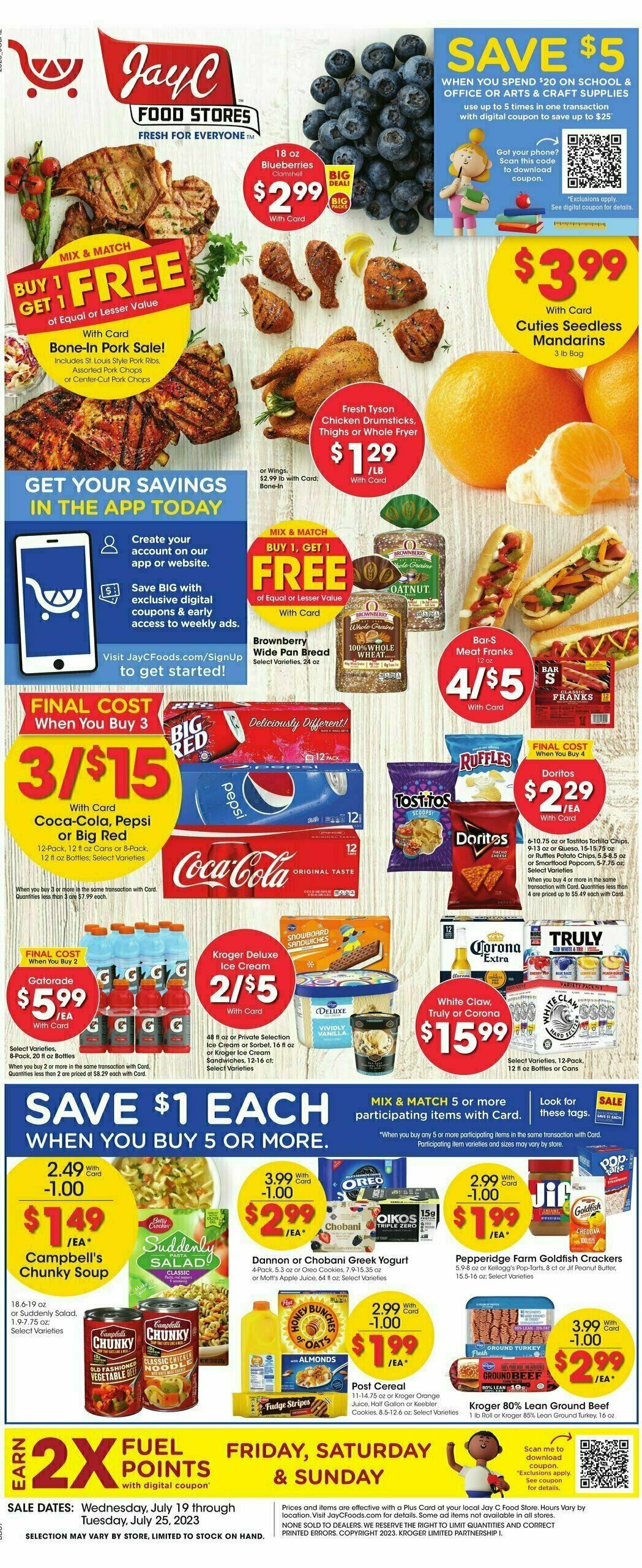 Jay C Food Weekly Ad from July 19