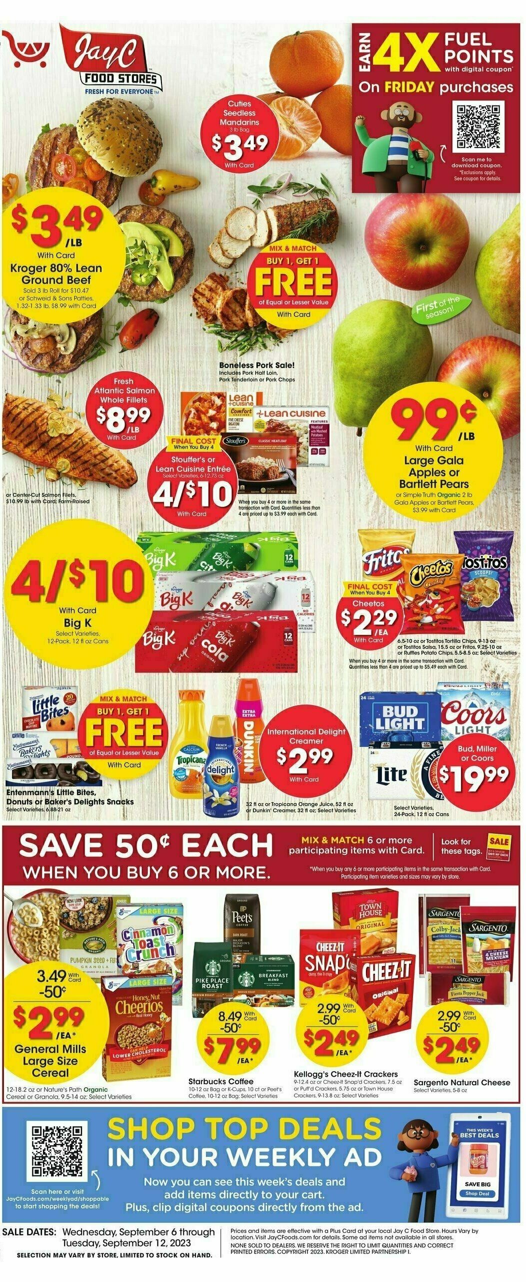 Jay C Food Weekly Ad from September 6