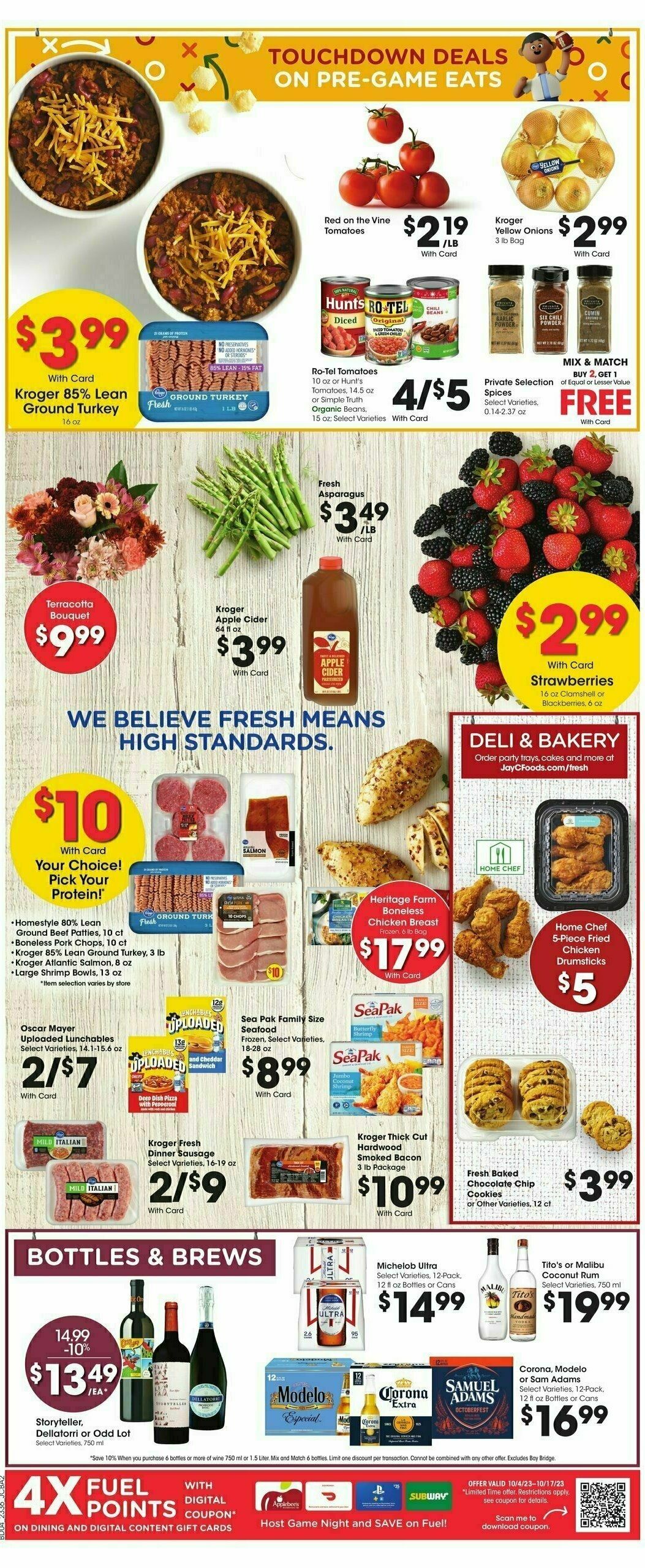 Jay C Food Weekly Ad from October 4