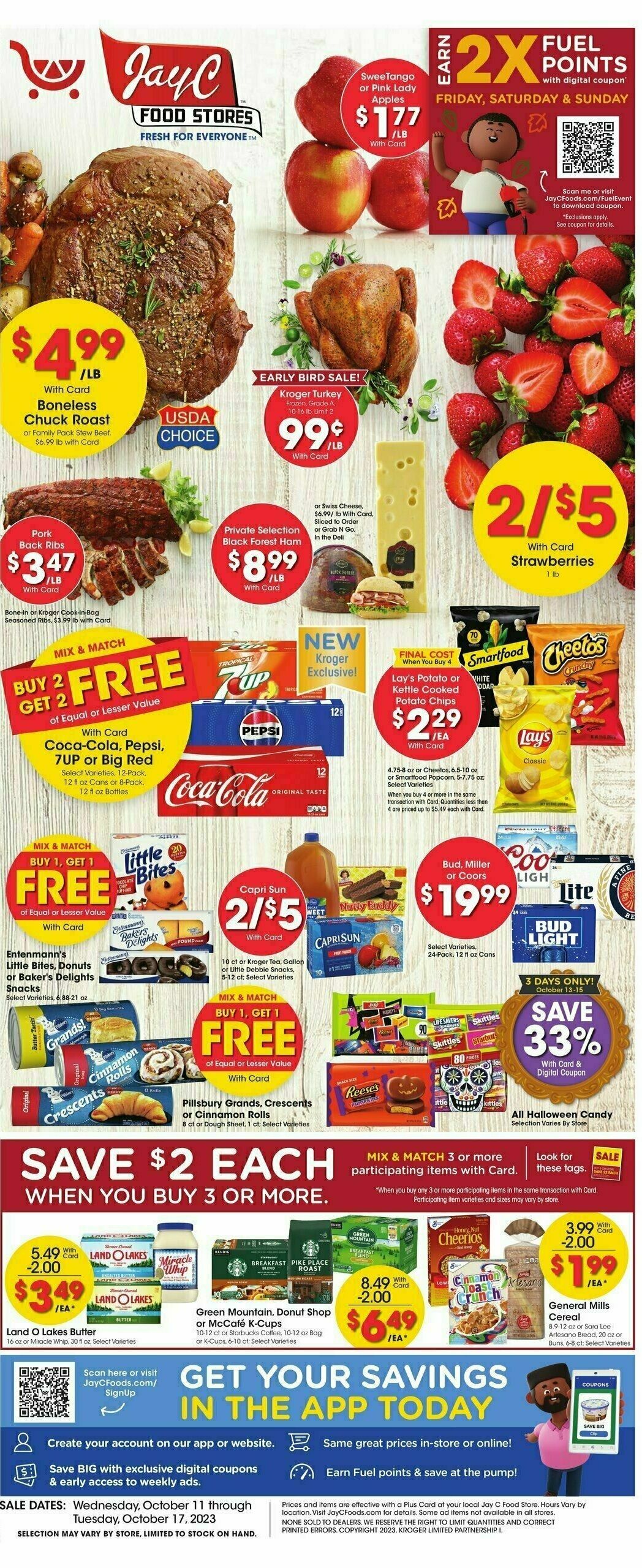 Jay C Food Weekly Ad from October 11