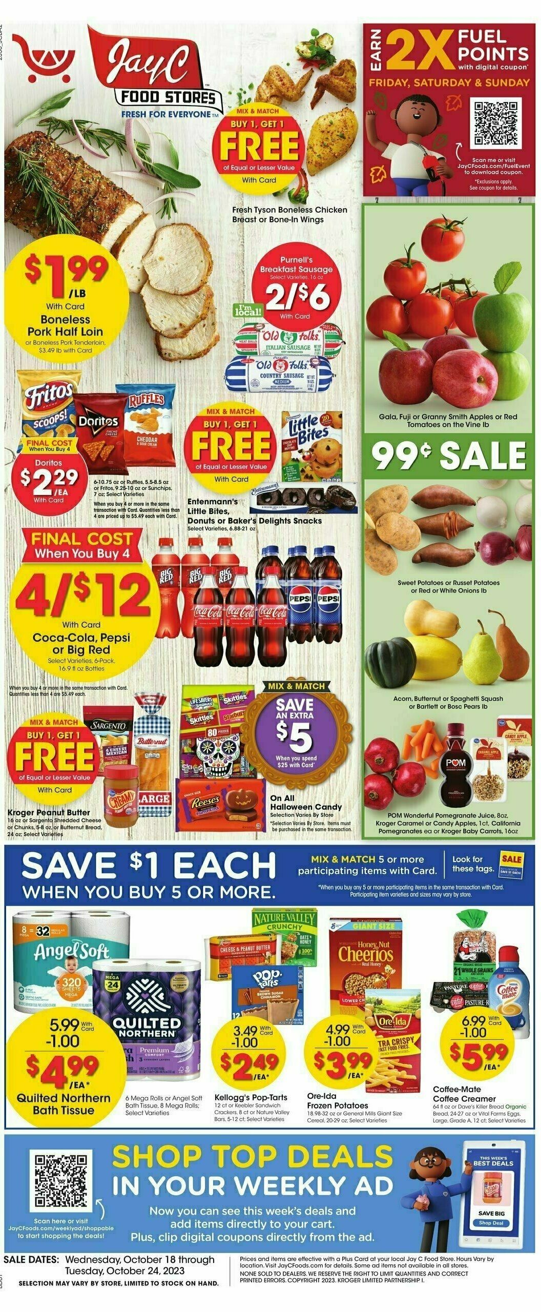 Jay C Food Weekly Ad from October 18