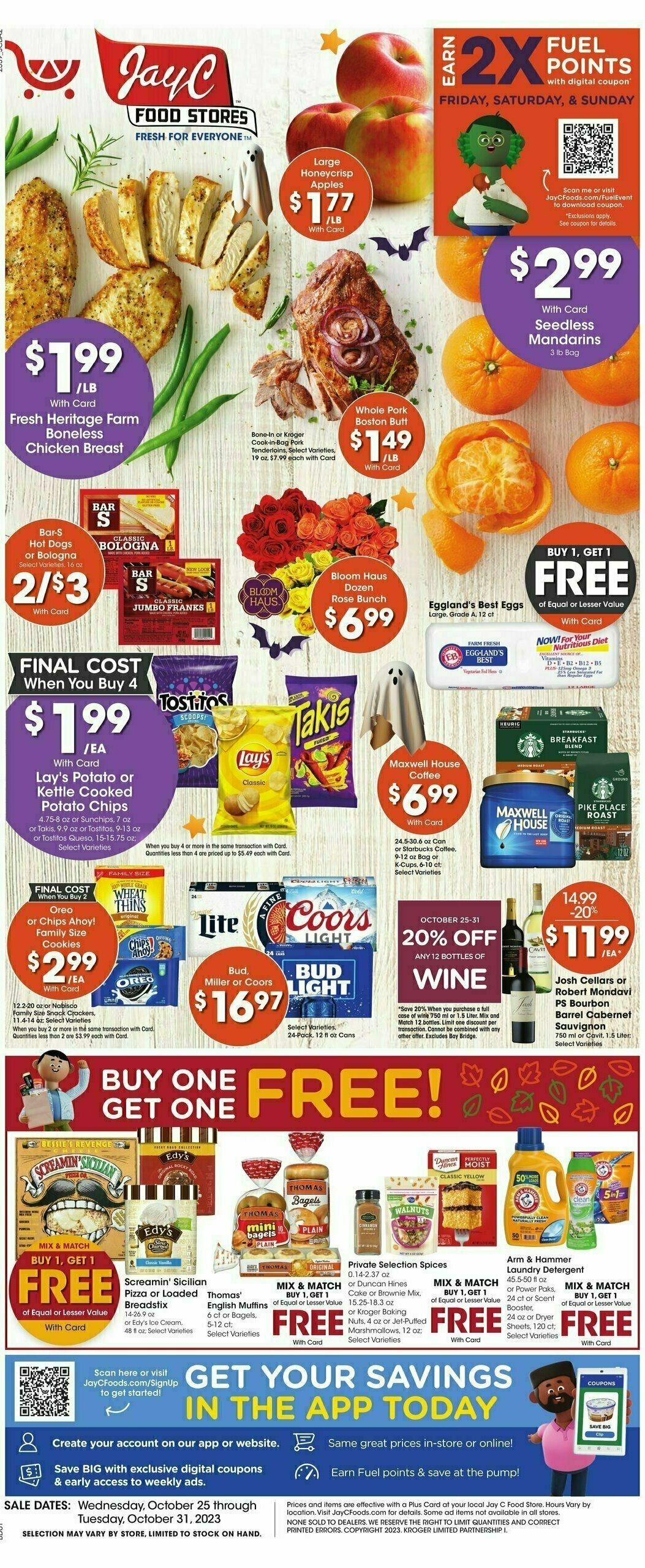 Jay C Food Weekly Ad from October 25