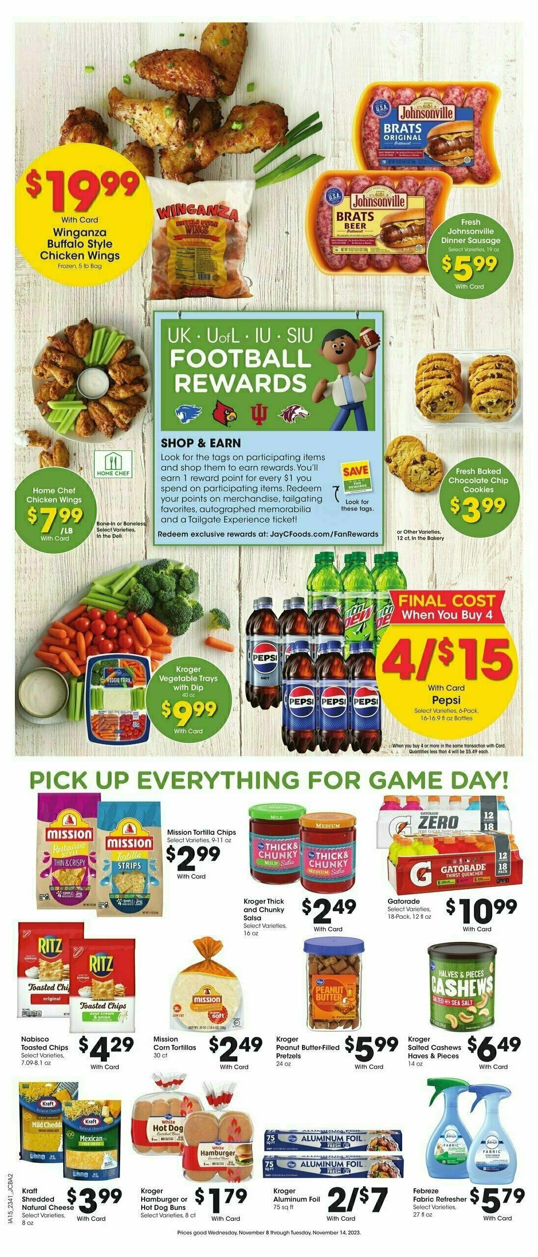 Jay C Food Weekly Ad from November 8