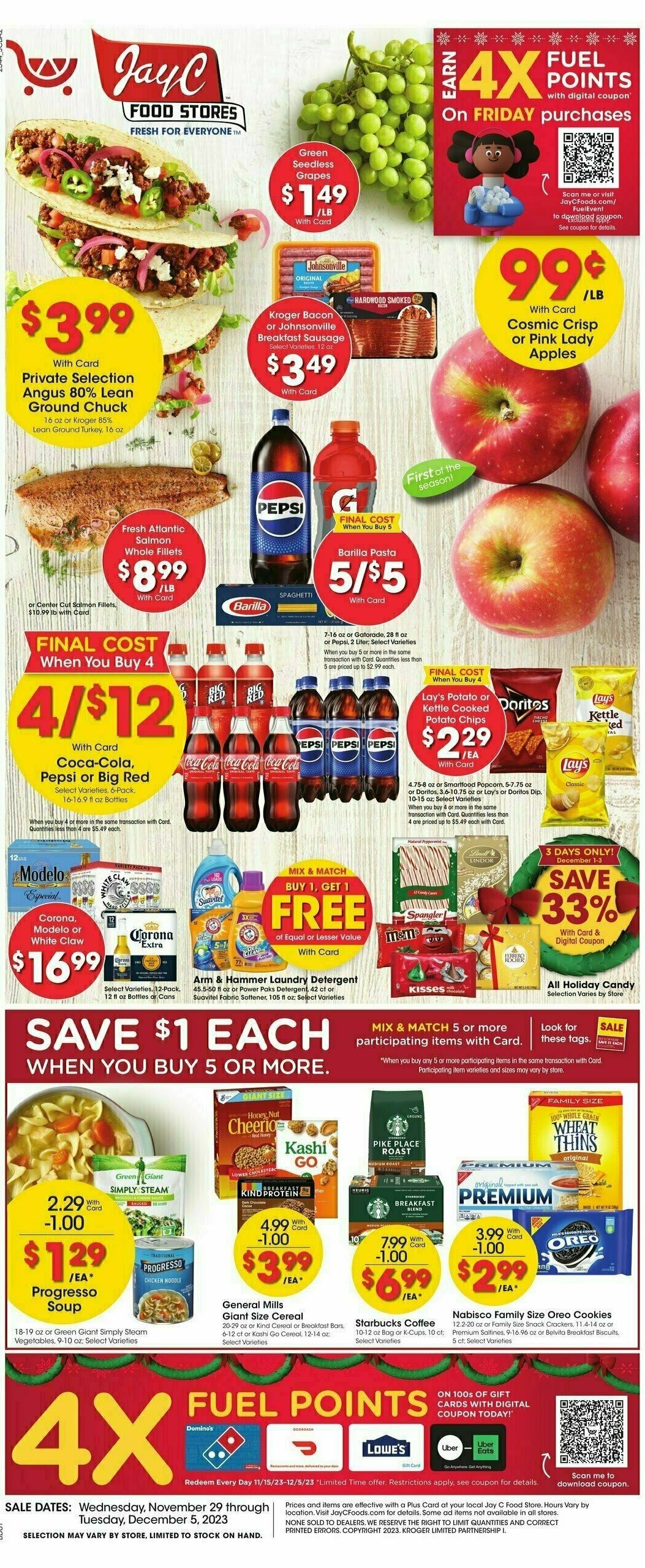 Jay C Food Weekly Ad from November 29