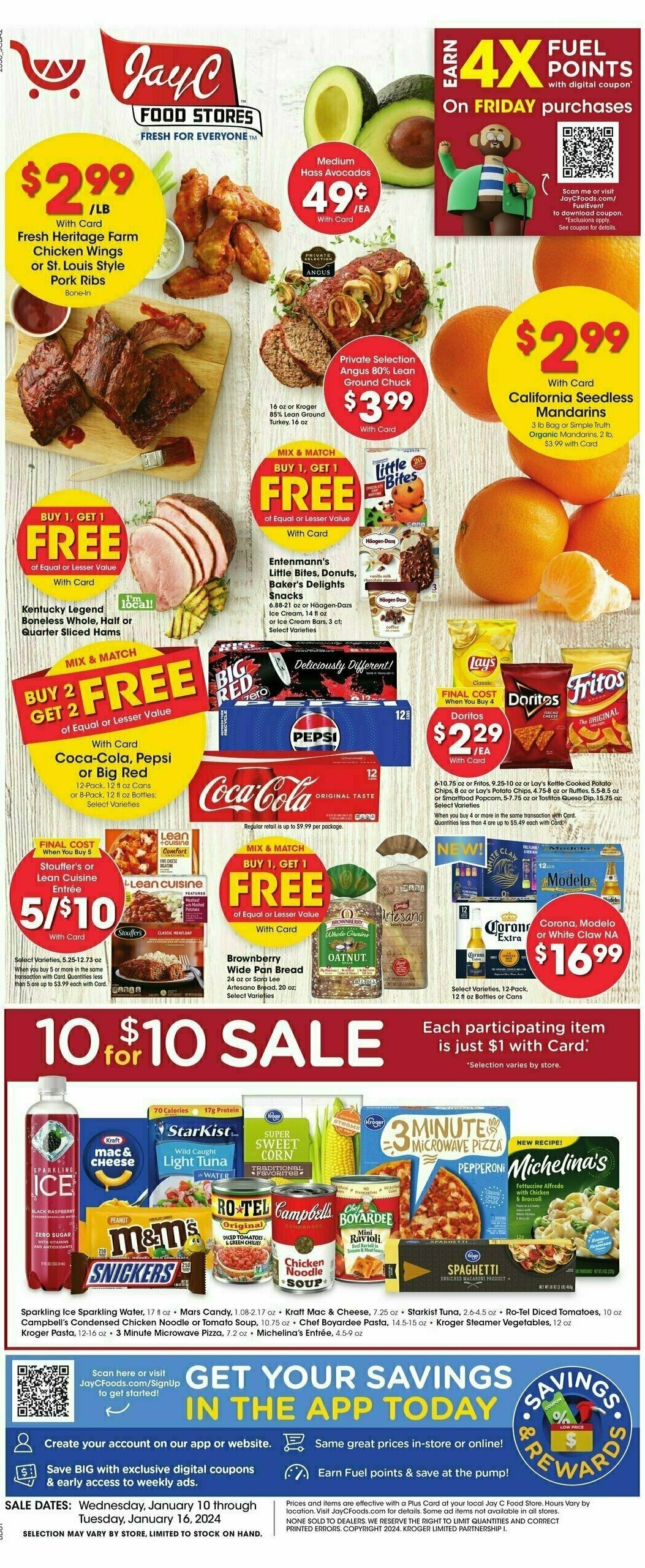 Jay C Food Weekly Ad from January 10