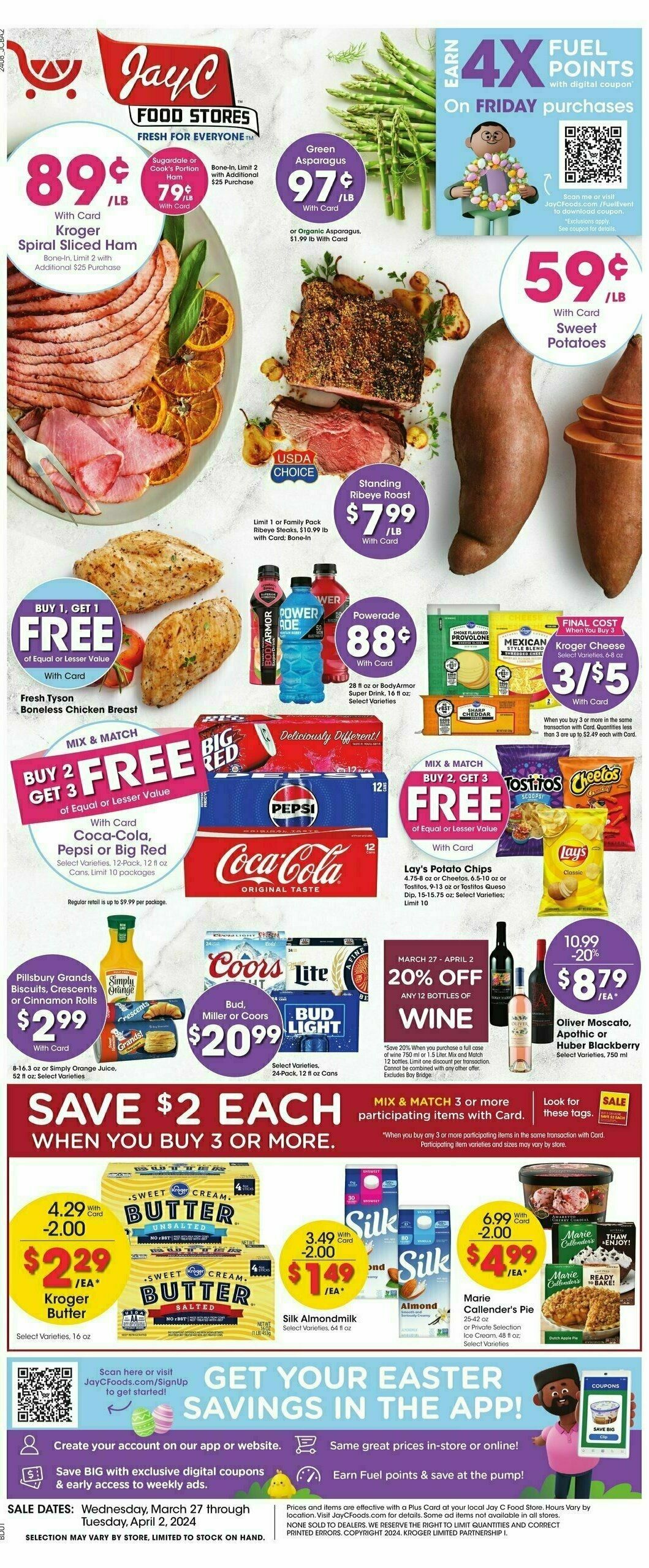 Jay C Food Weekly Ad from March 27