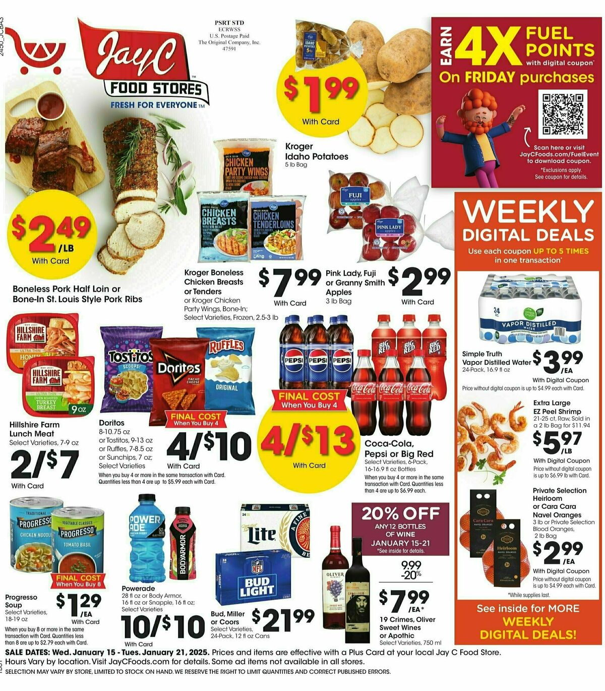 Jay C Food Weekly Ad from January 15