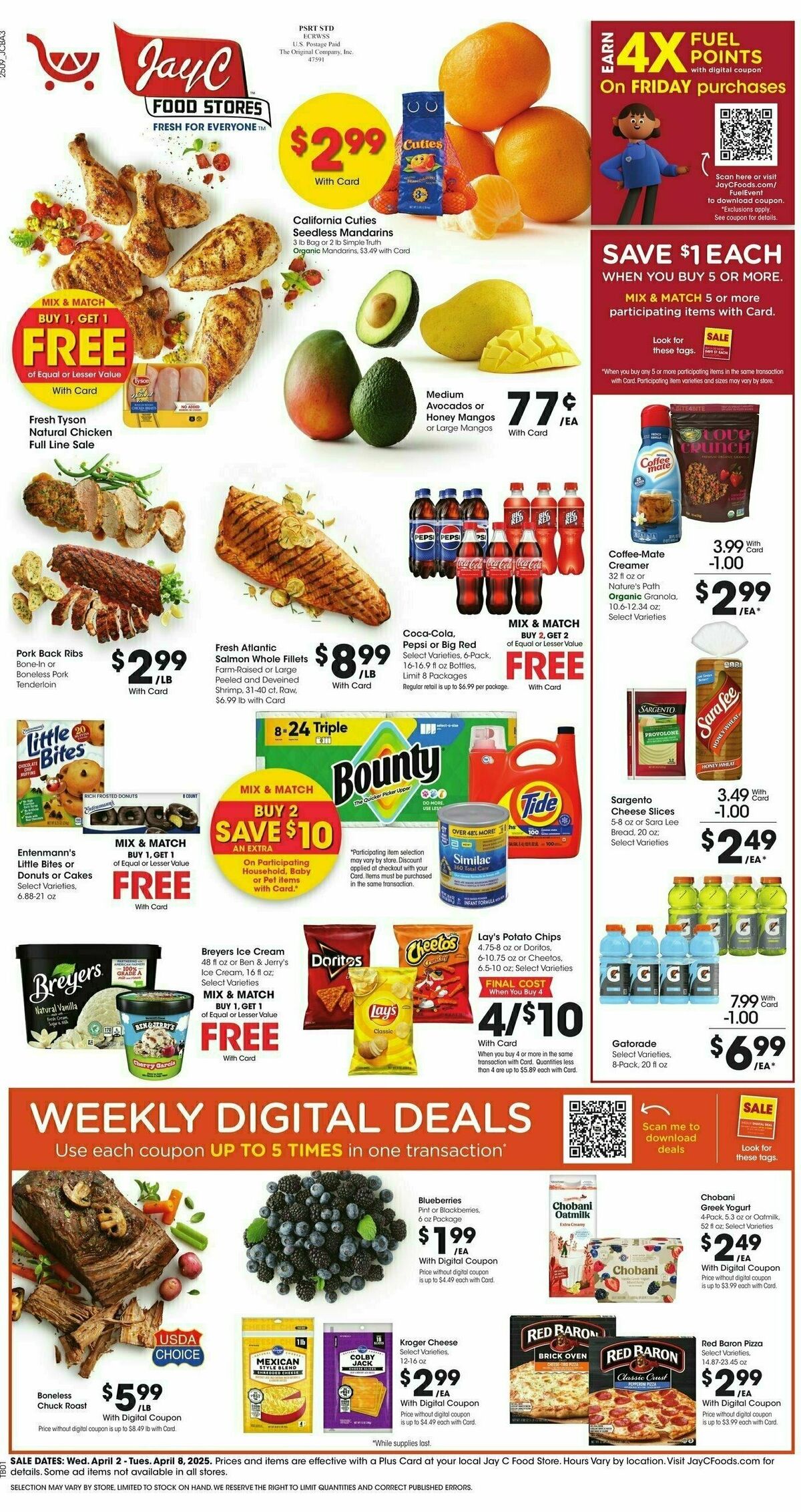 Jay C Food Weekly Ad from April 2