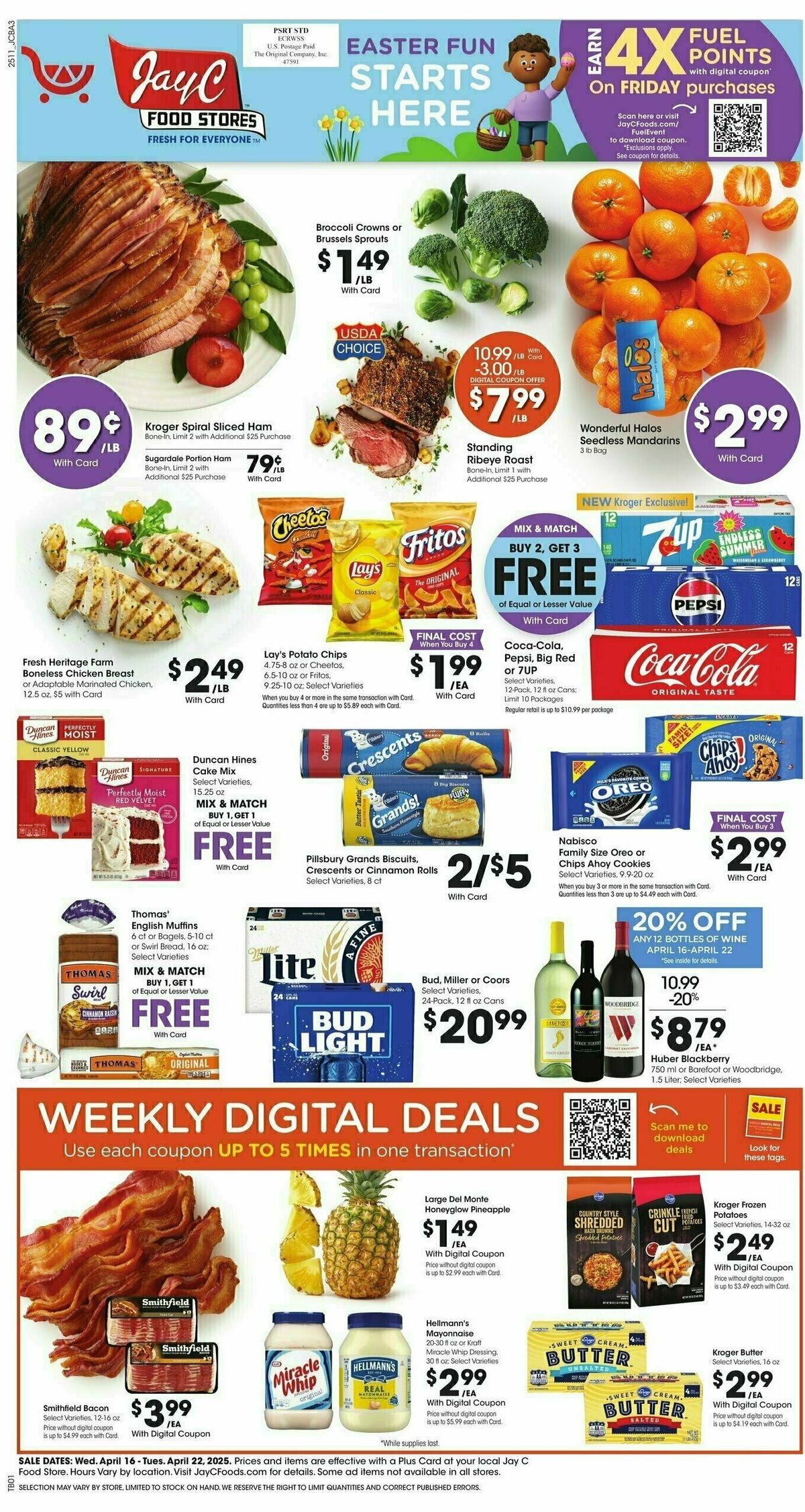 Jay C Food Weekly Ad from April 16
