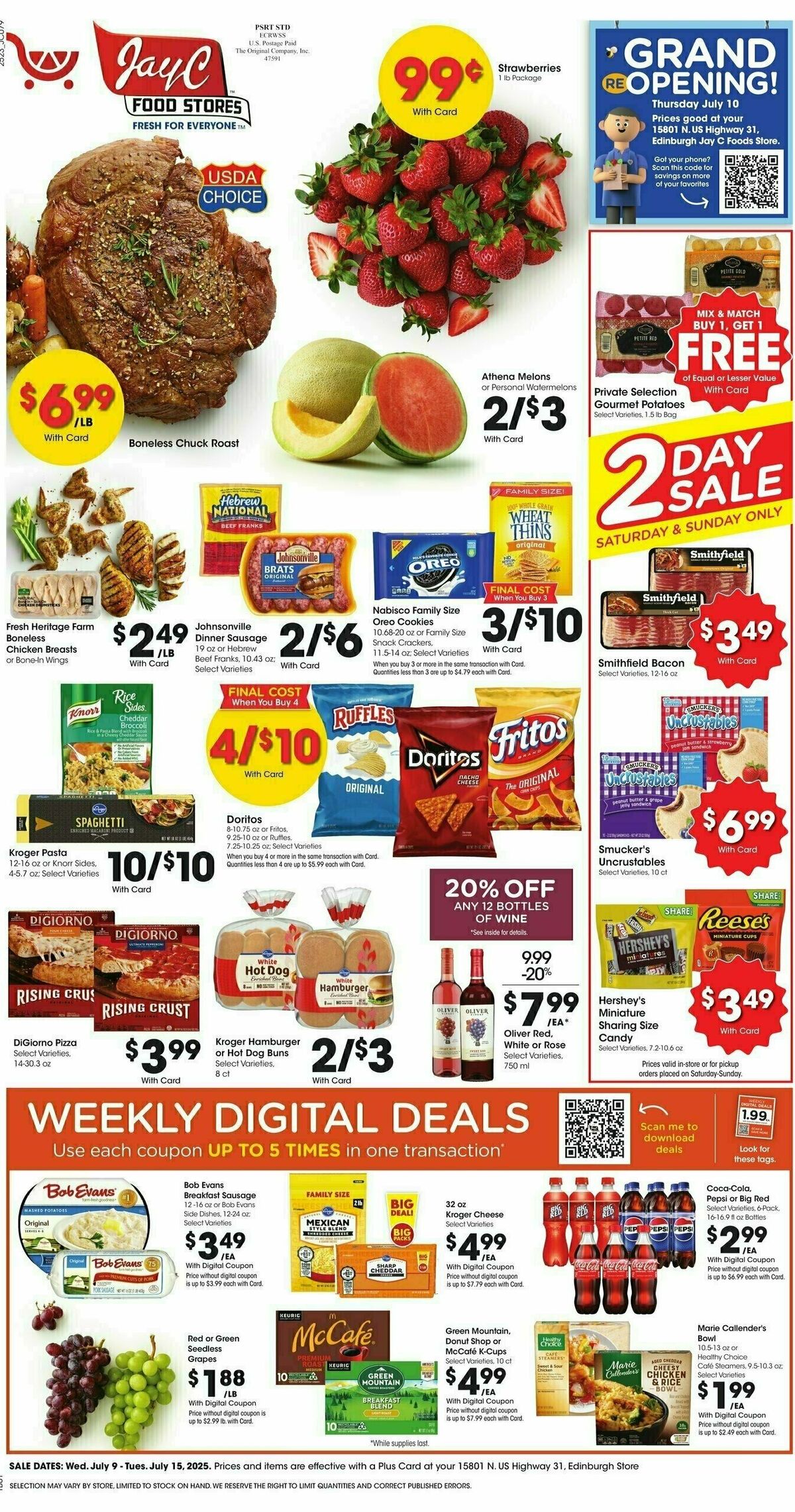 Jay C Food Weekly Ad from July 9