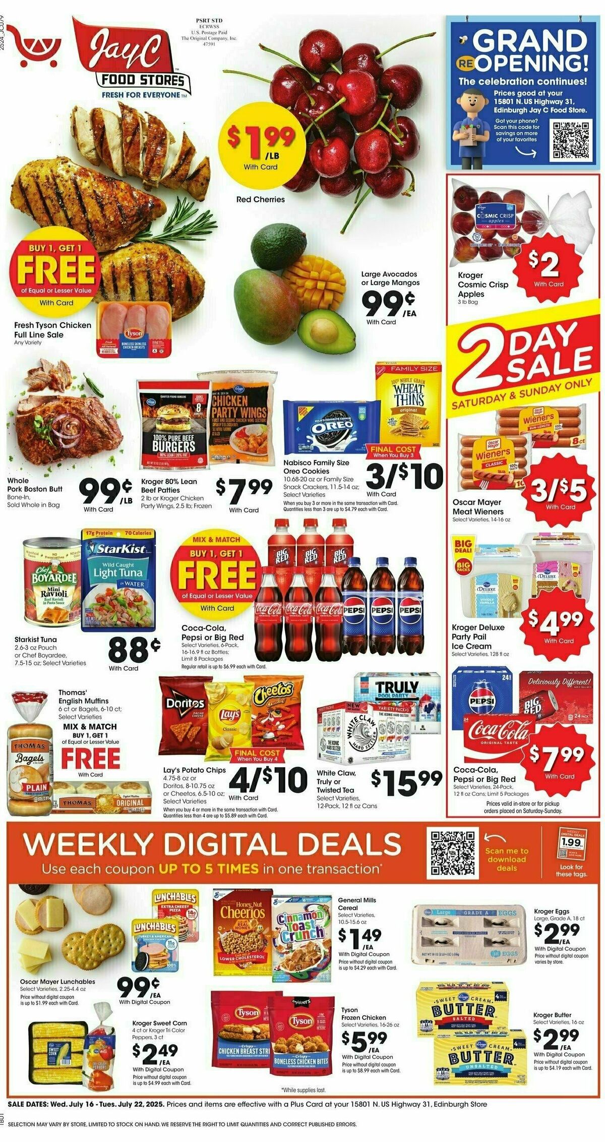 Jay C Food Weekly Ad from July 16