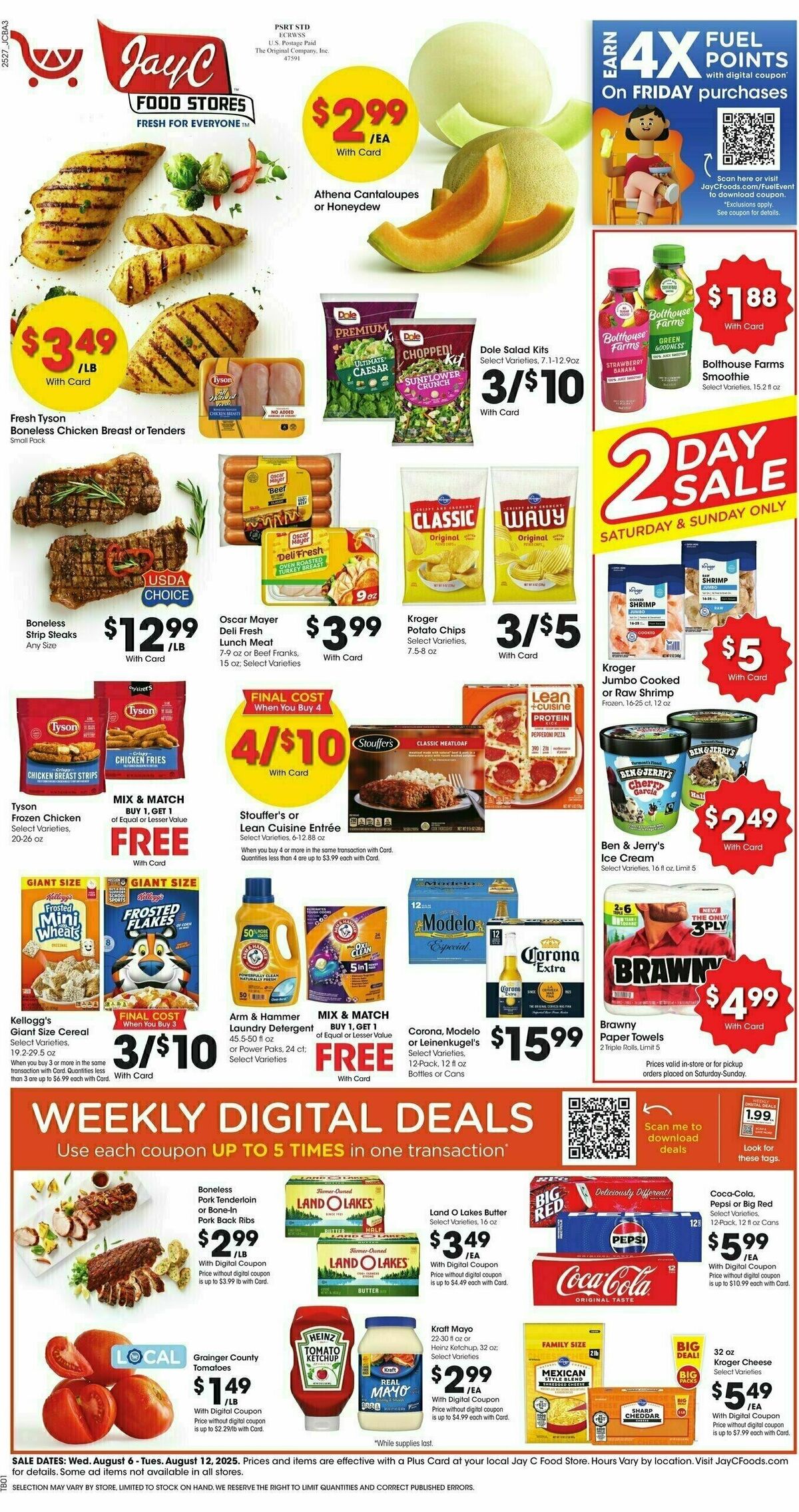 Jay C Food Weekly Ad from August 6