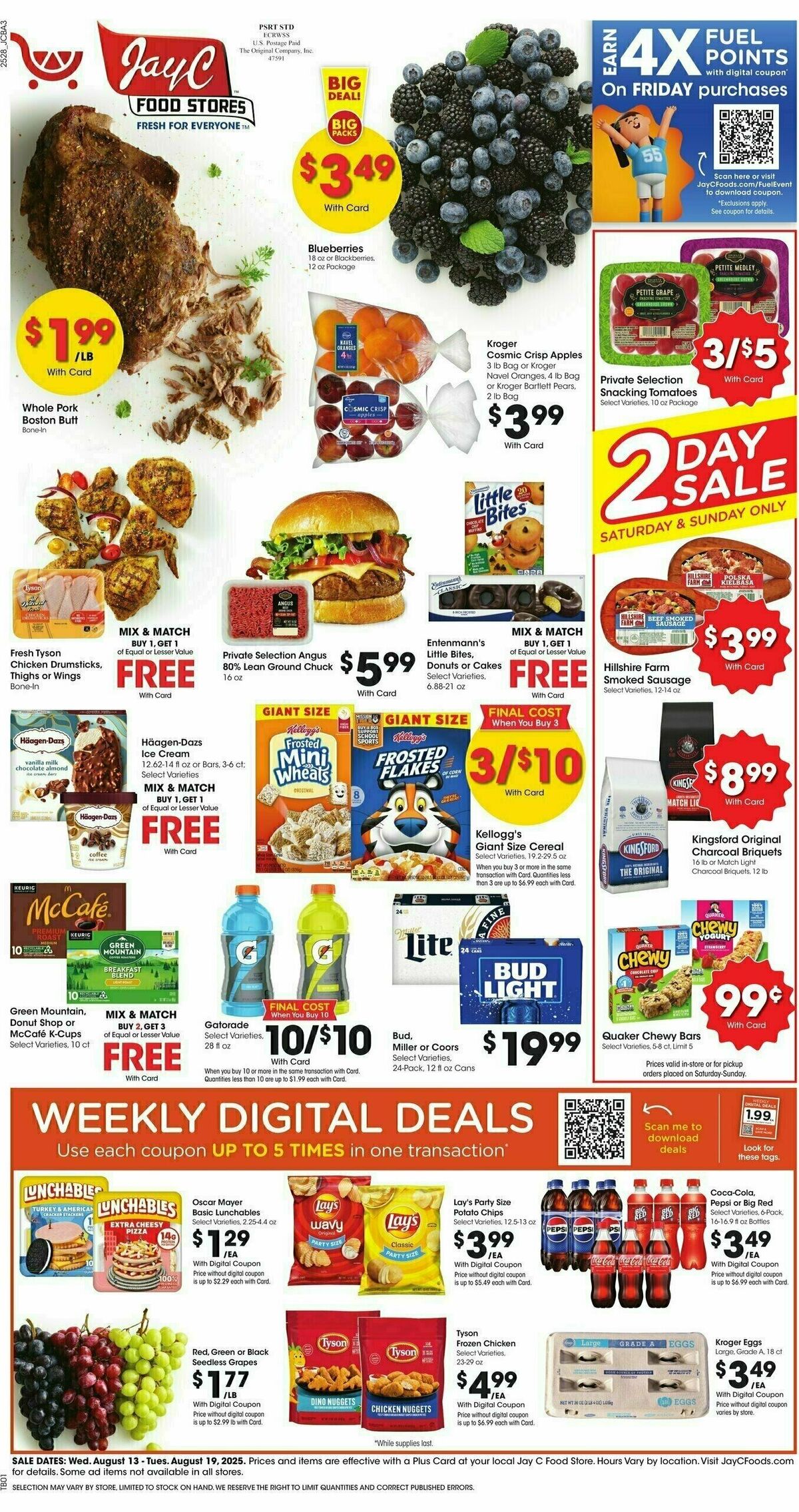 Jay C Food Weekly Ad from August 13