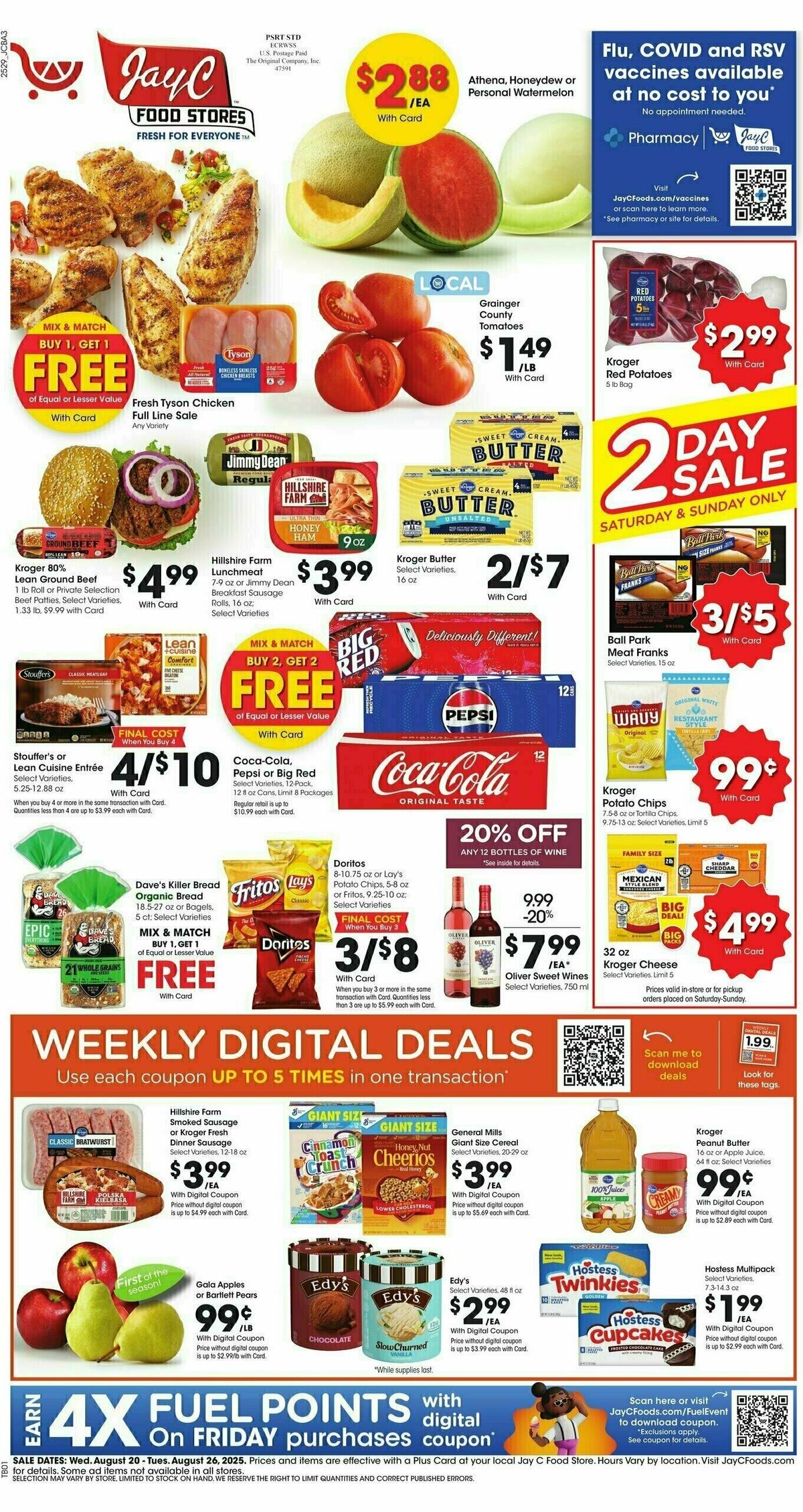 Jay C Food Weekly Ad from August 20