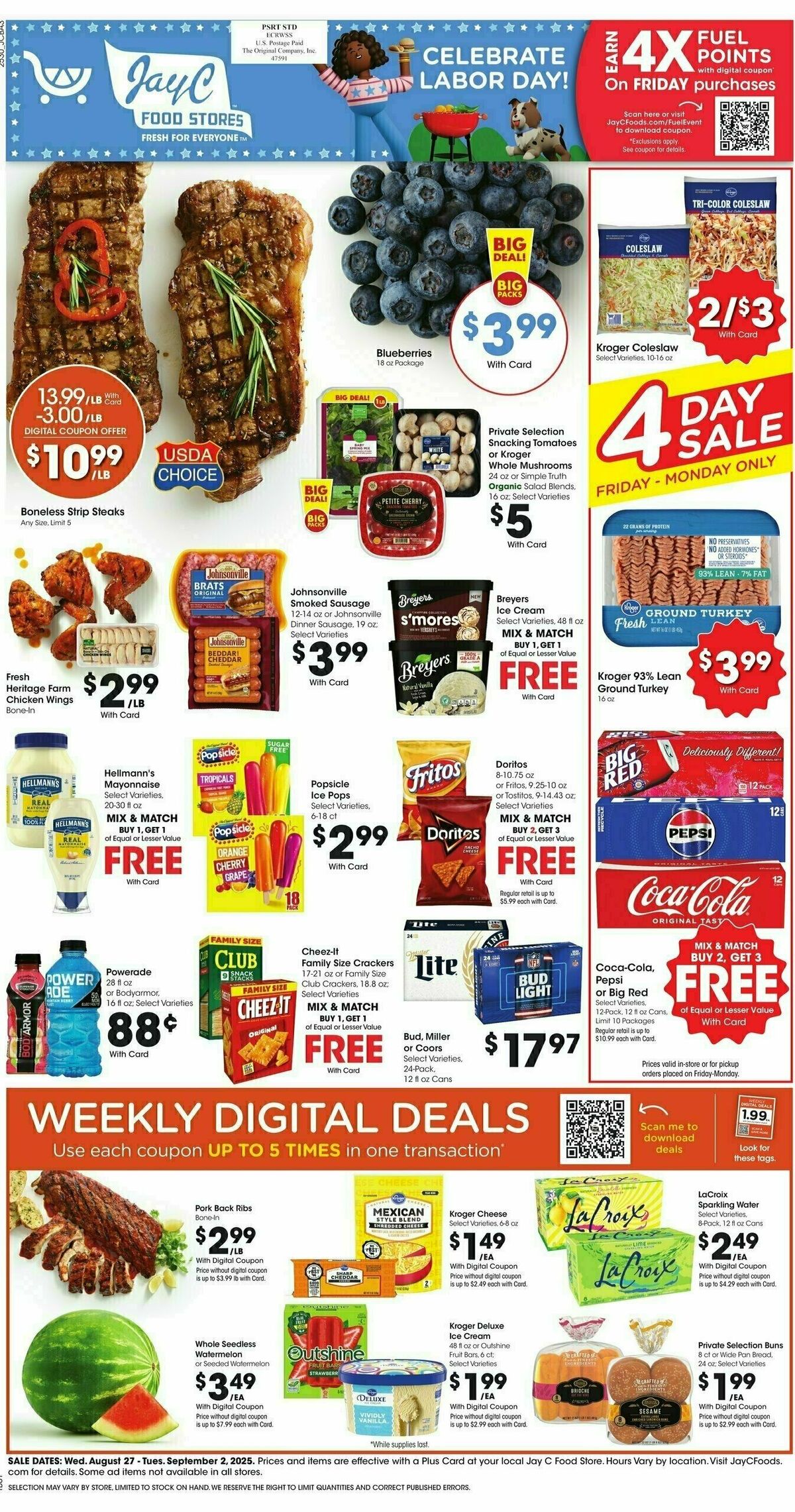Jay C Food Weekly Ad from August 27