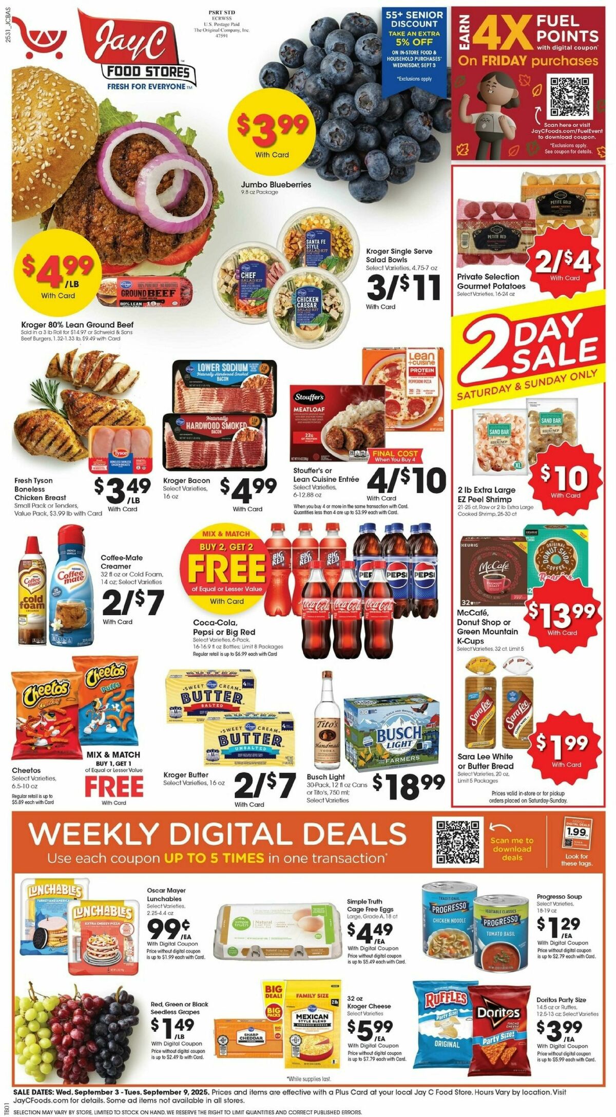 Jay C Food Weekly Ad from September 3