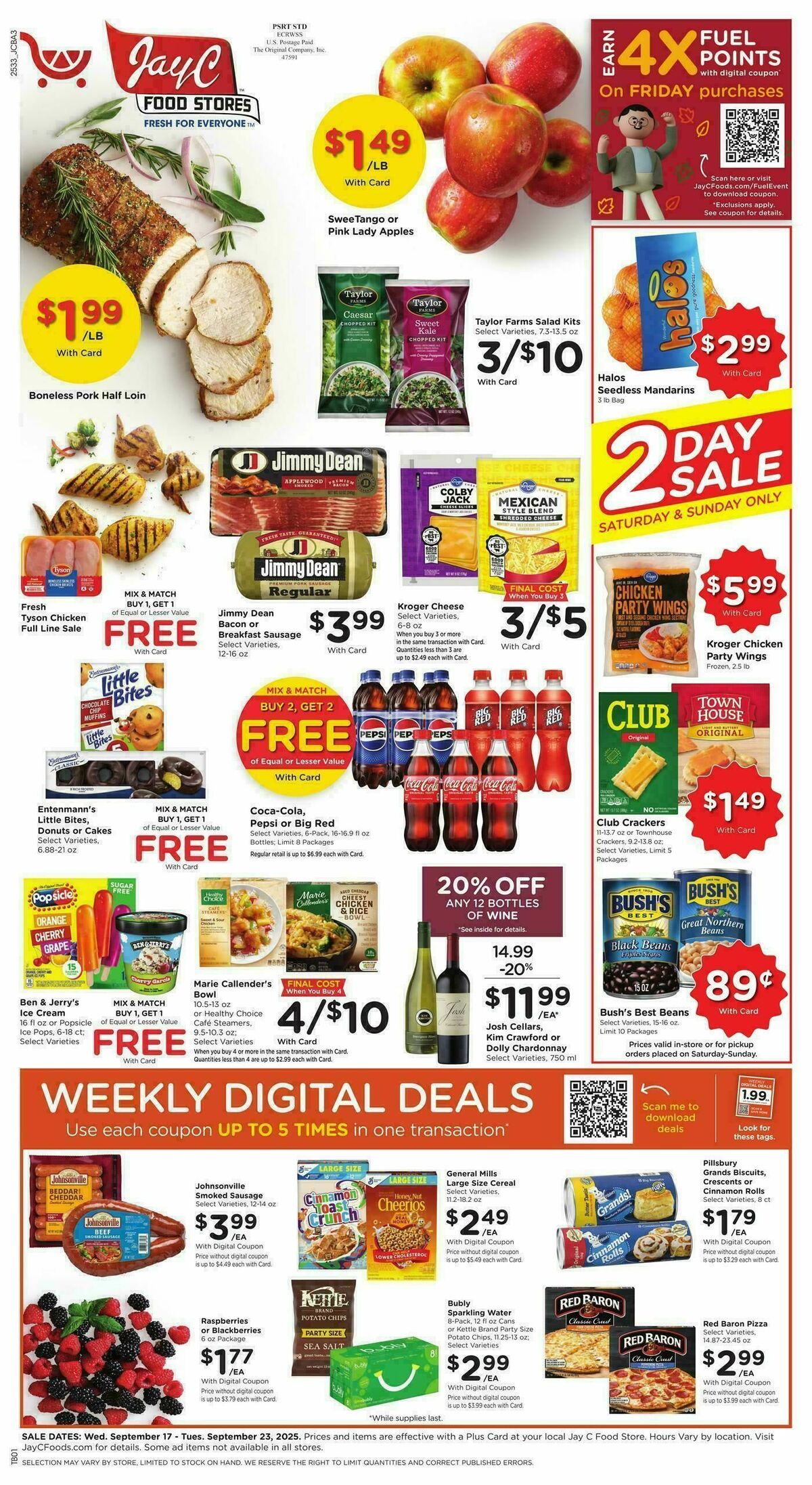 Jay C Food Weekly Ad from September 17
