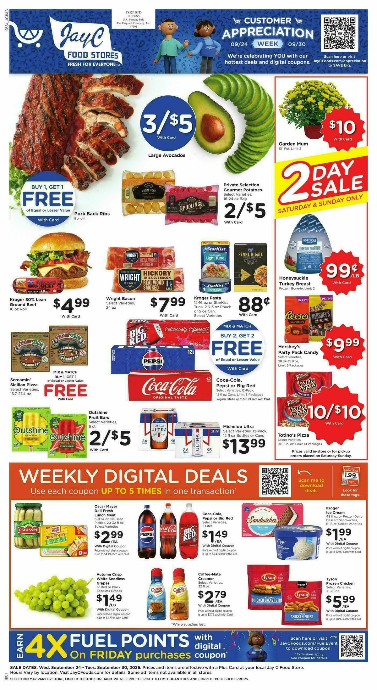 Jay C Food Weekly Ad from September 24