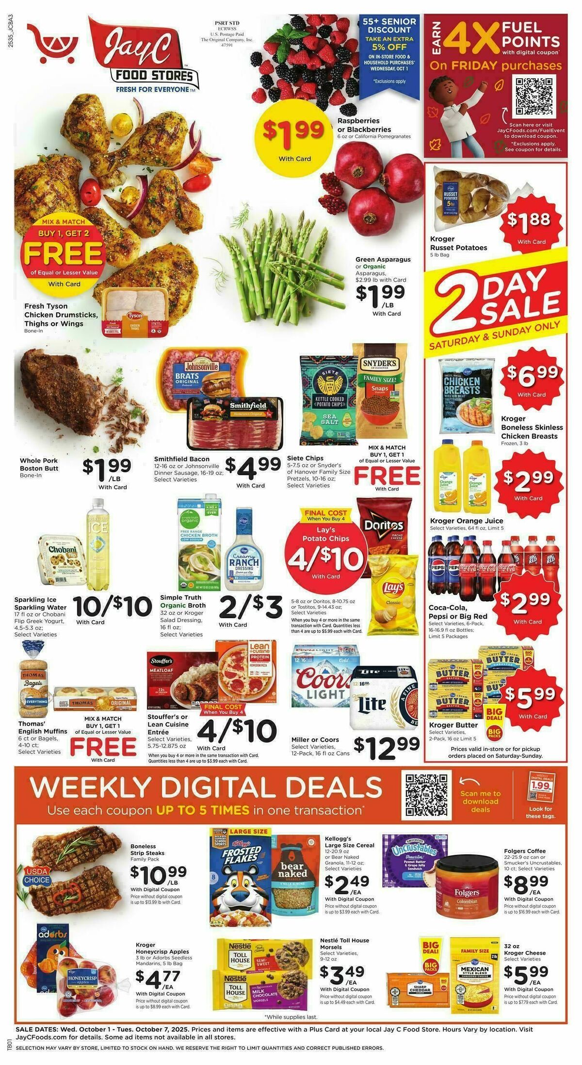 Jay C Food Weekly Ad from October 1