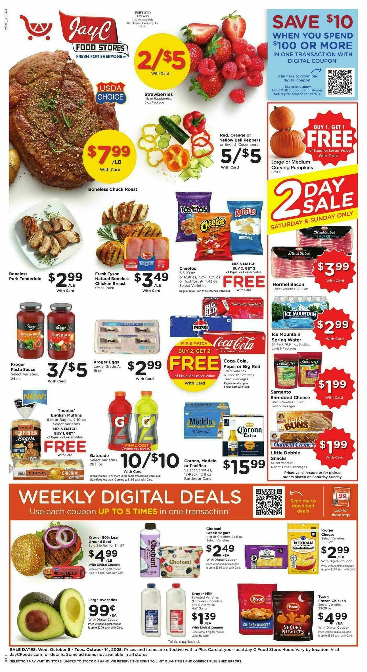 Jay C Food Weekly Ad from October 8