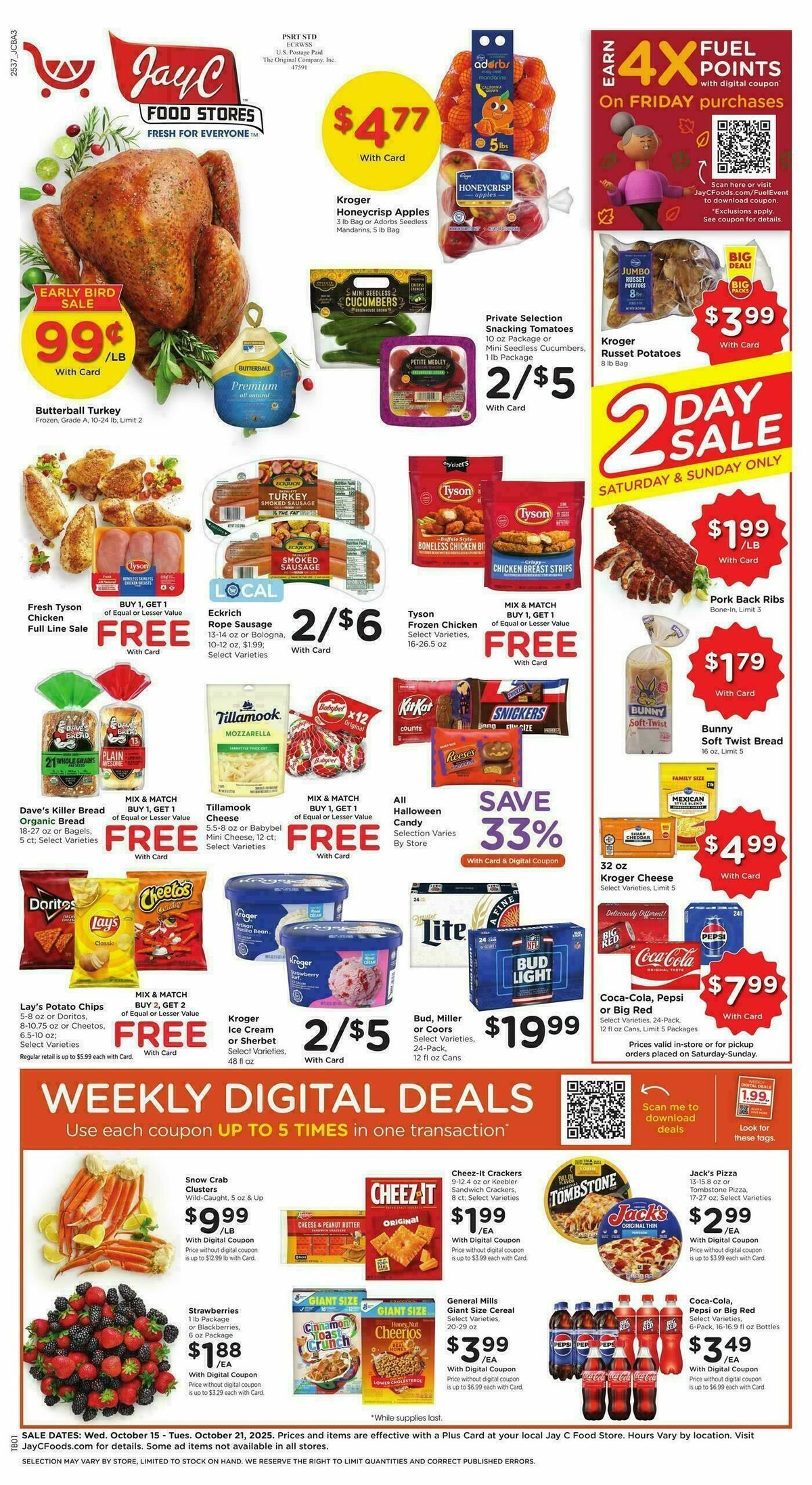 Jay C Food Weekly Ad from October 15