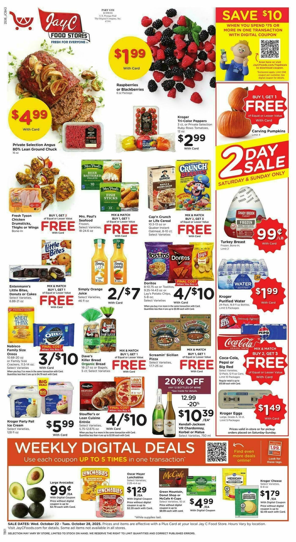 Jay C Food Weekly Ad from October 22